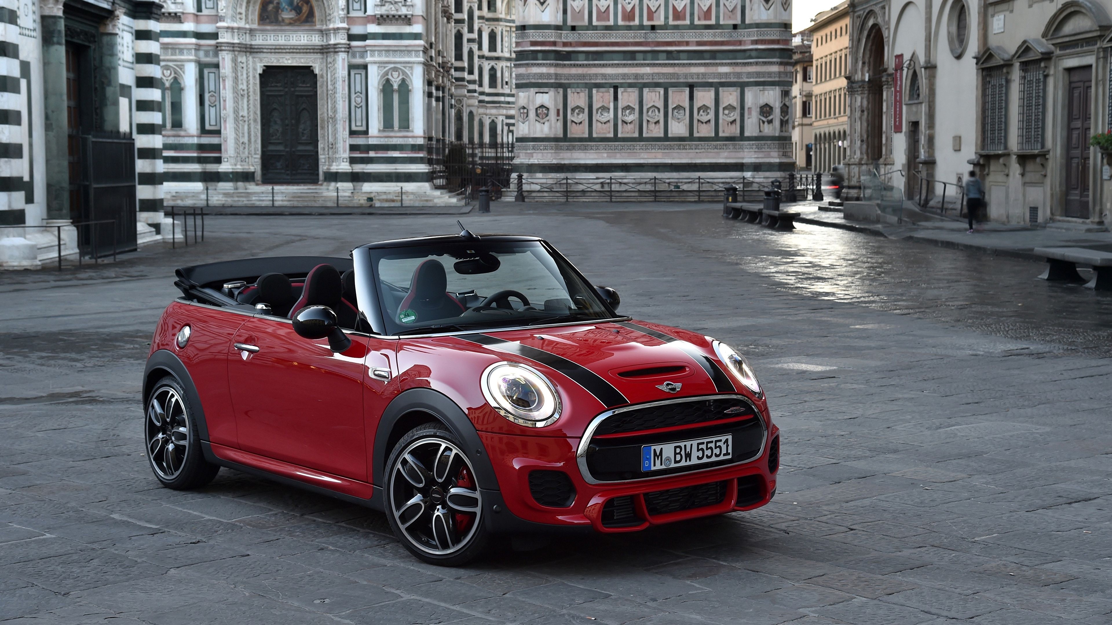 MINI Convertible, Bordeaux beauty, Metallic color, Stylish and iconic, 3840x2160 4K Desktop