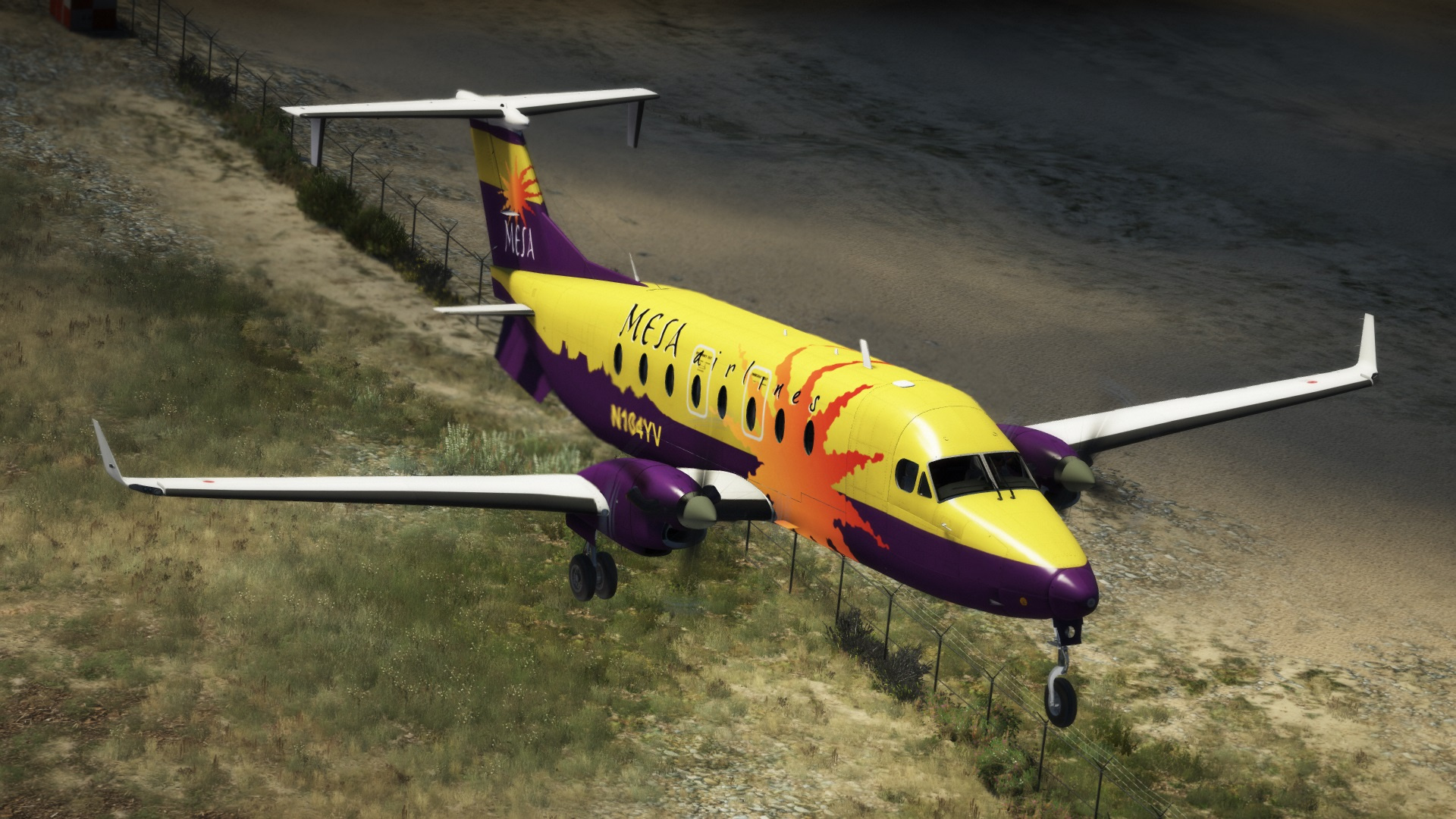 Beechcraft 1900D livery pack, Mesa Airlines, Travels, 1920x1080 Full HD Desktop