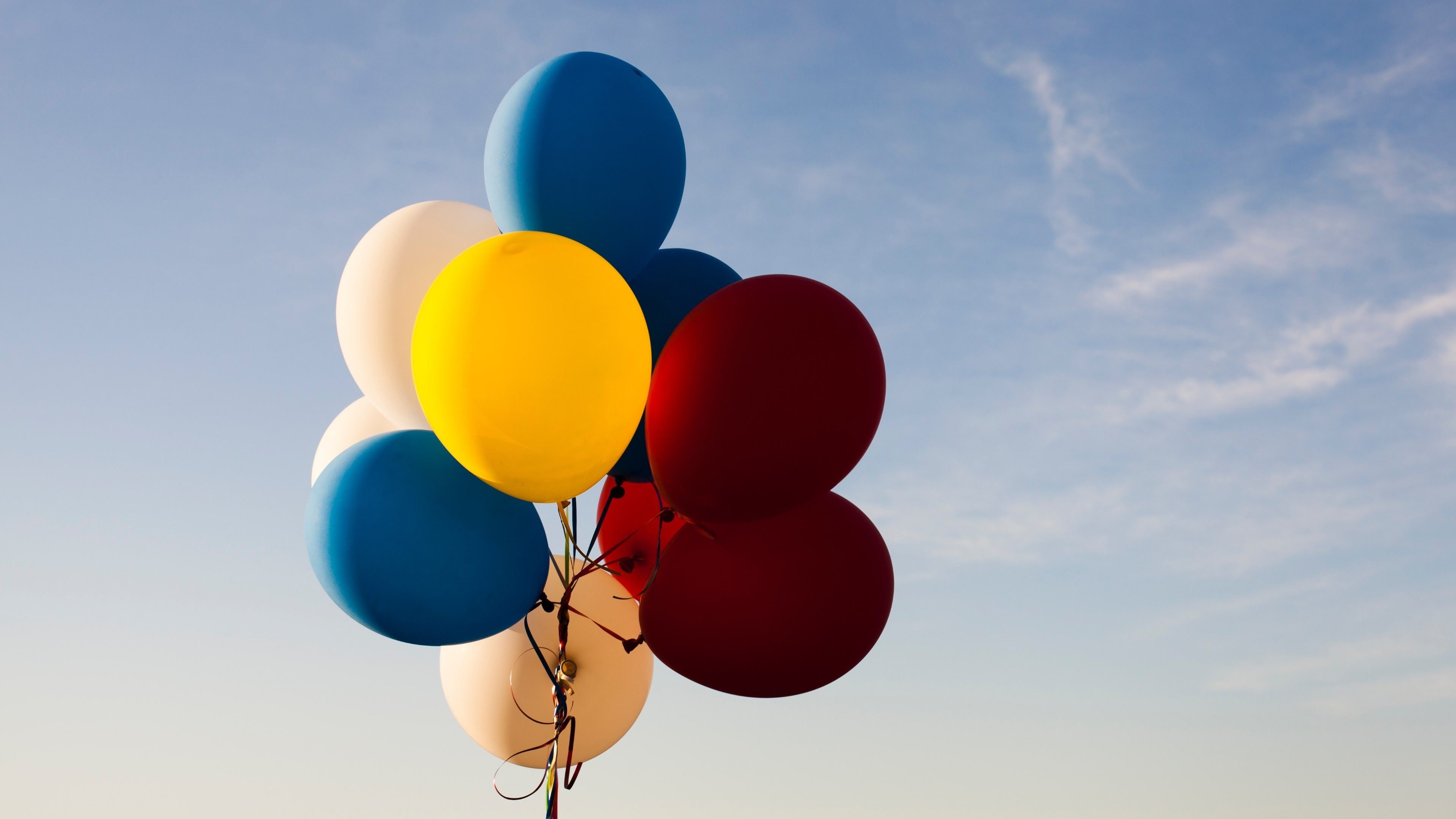 Cluster Ballooning, Colored balloons wallpapers, Sports, 3840x2160 4K Desktop