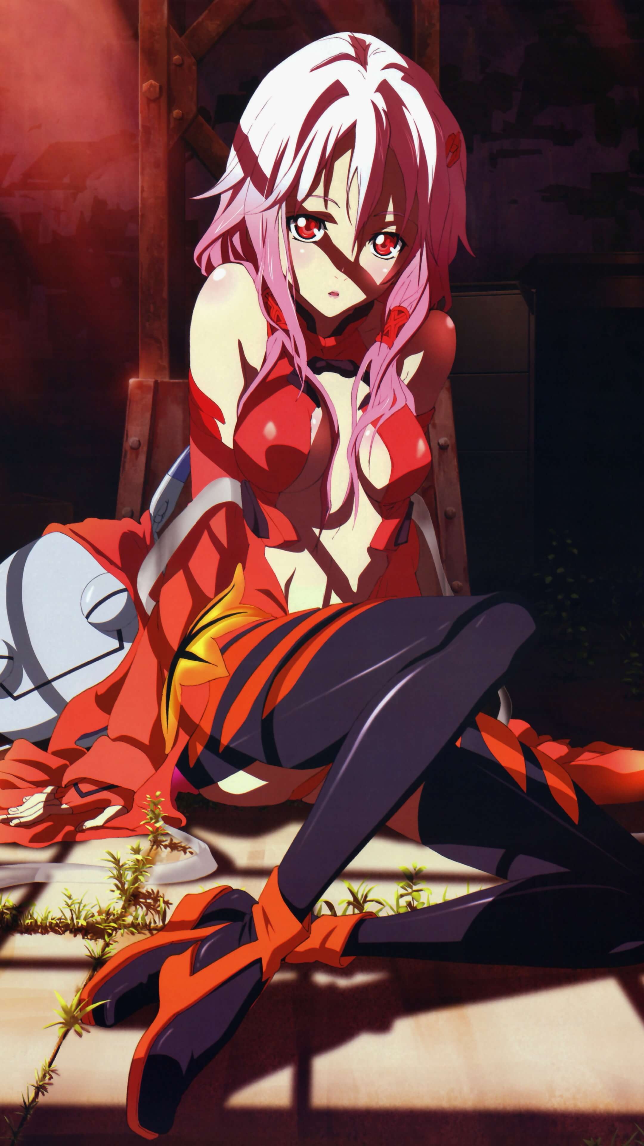 Guilty Crown, Inori Yuzuriha, Kawaii mobile, Girl portrait, 2160x3840 4K Phone