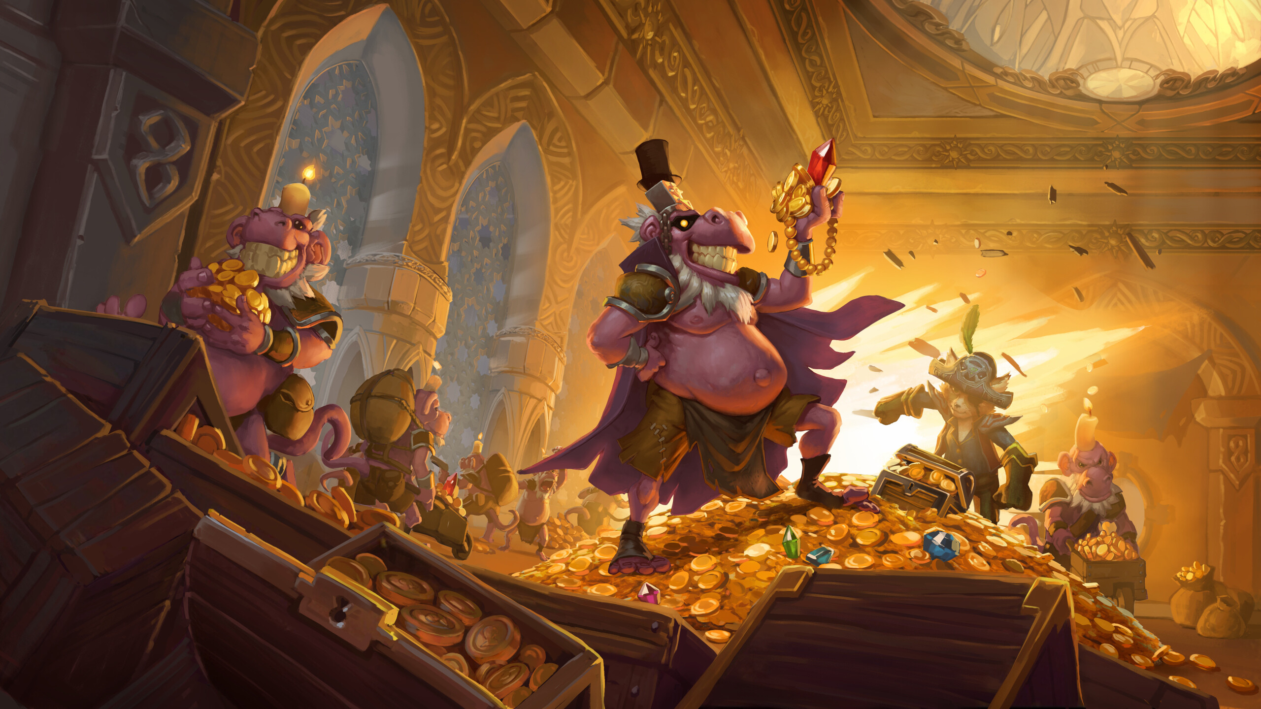 Dalaran Heist, Hearthstone Wallpaper, 2560x1440 HD Desktop