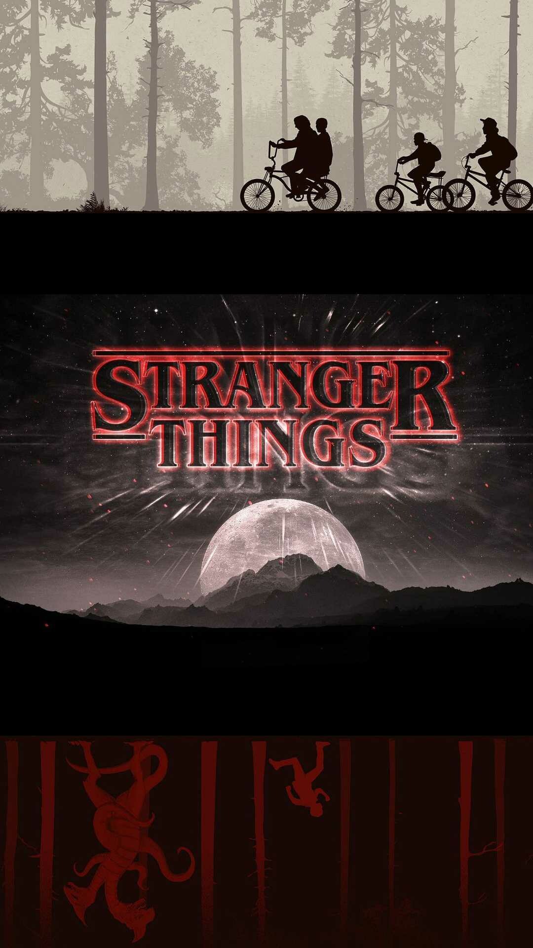 Stranger Things, Enigmatic atmosphere, Vobss wallpaper, Addictive TV show, 1080x1920 Full HD Phone