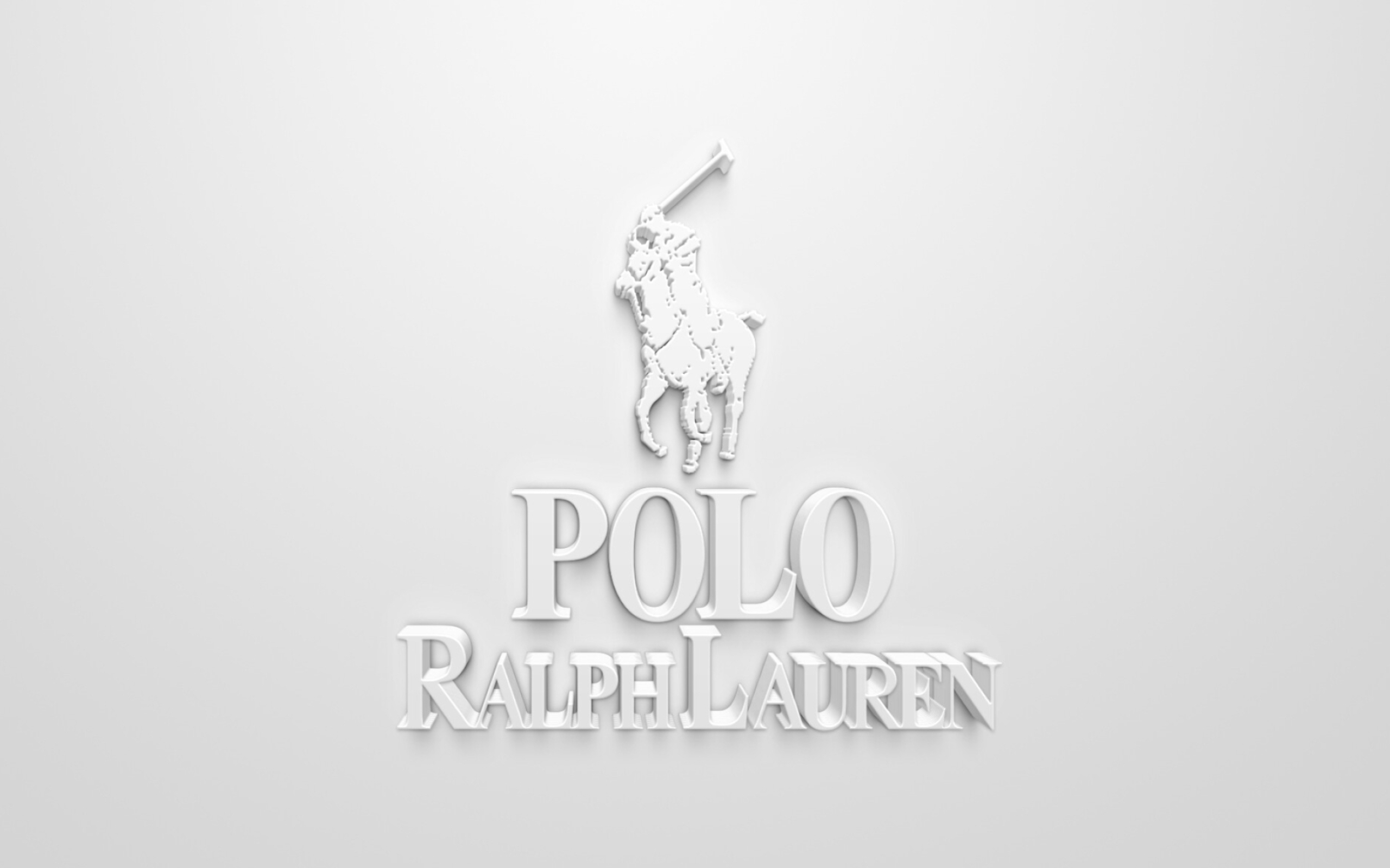 Polo Ralph Lauren, White logo, 3D art, Branding, 2560x1600 HD Desktop