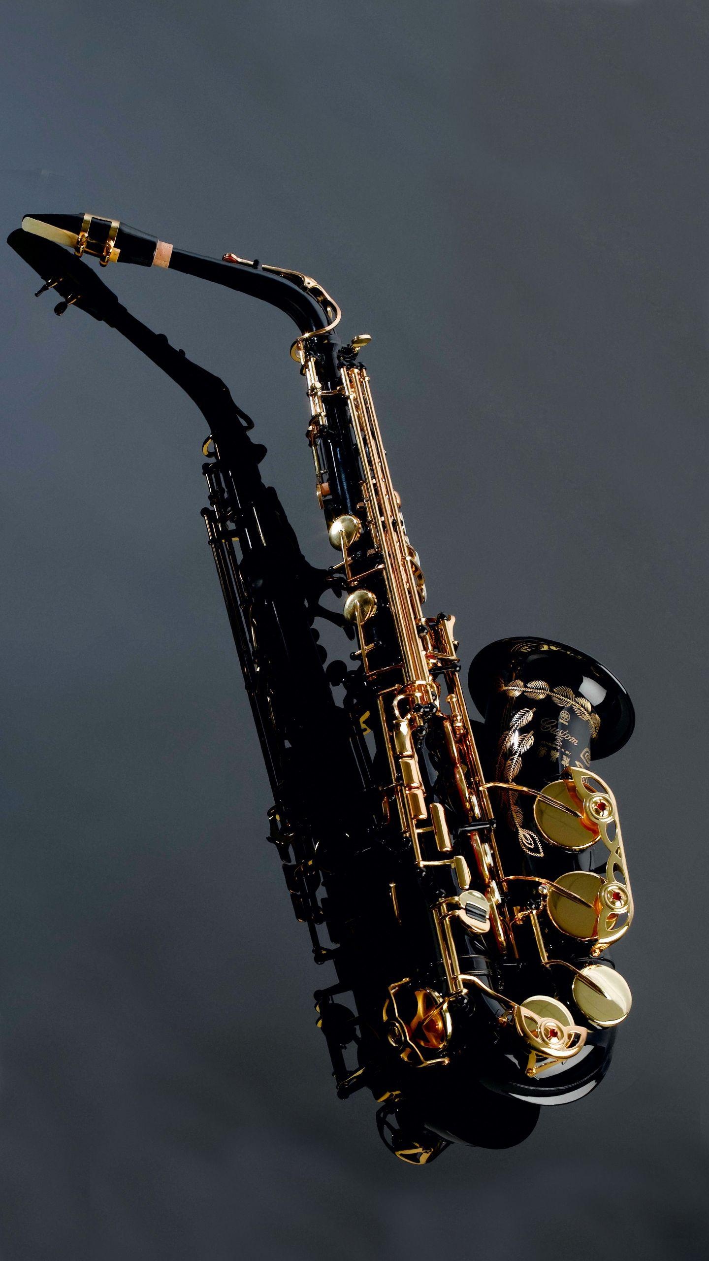 Saxophone HD wallpapers, Stunning visual impact, Captivating imagery, Melodic inspiration, 1440x2560 HD Phone