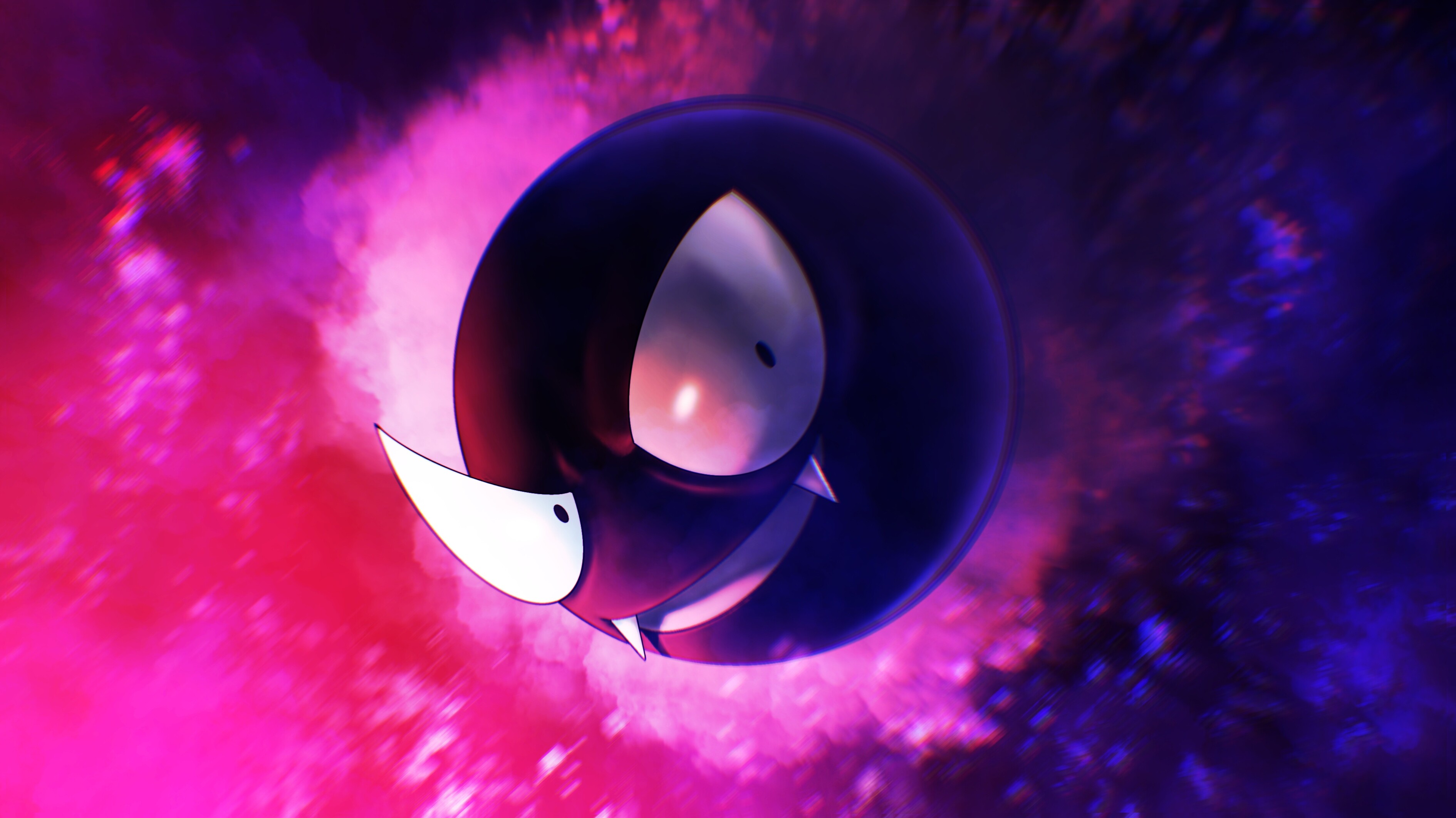 Gastly, Pokmon, Giant eyes, Resolution, 3780x2130 HD Desktop