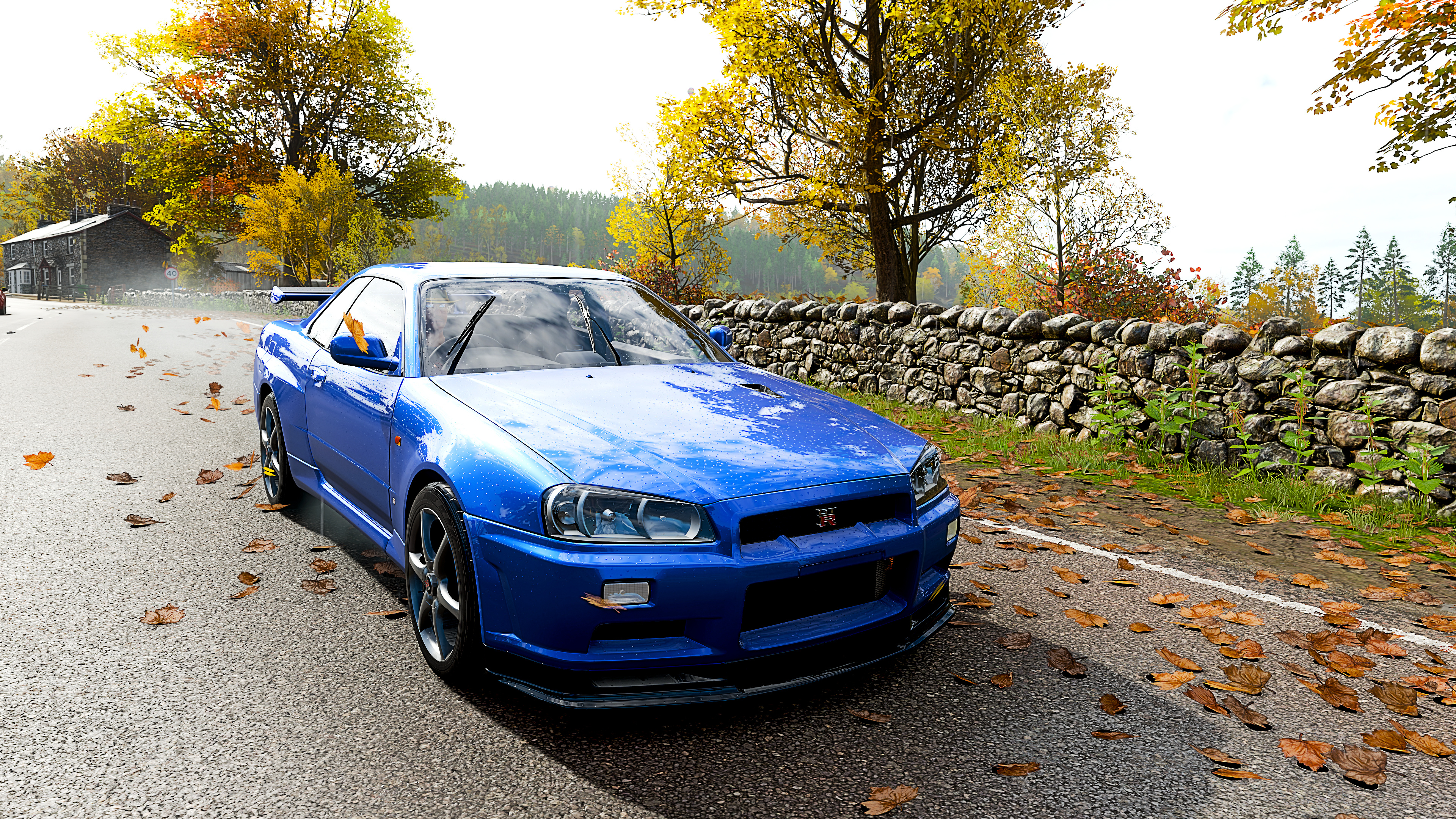 Forza Horizon 4, Nissan Skyline R34 Wallpaper, 3840x2160 4K Desktop