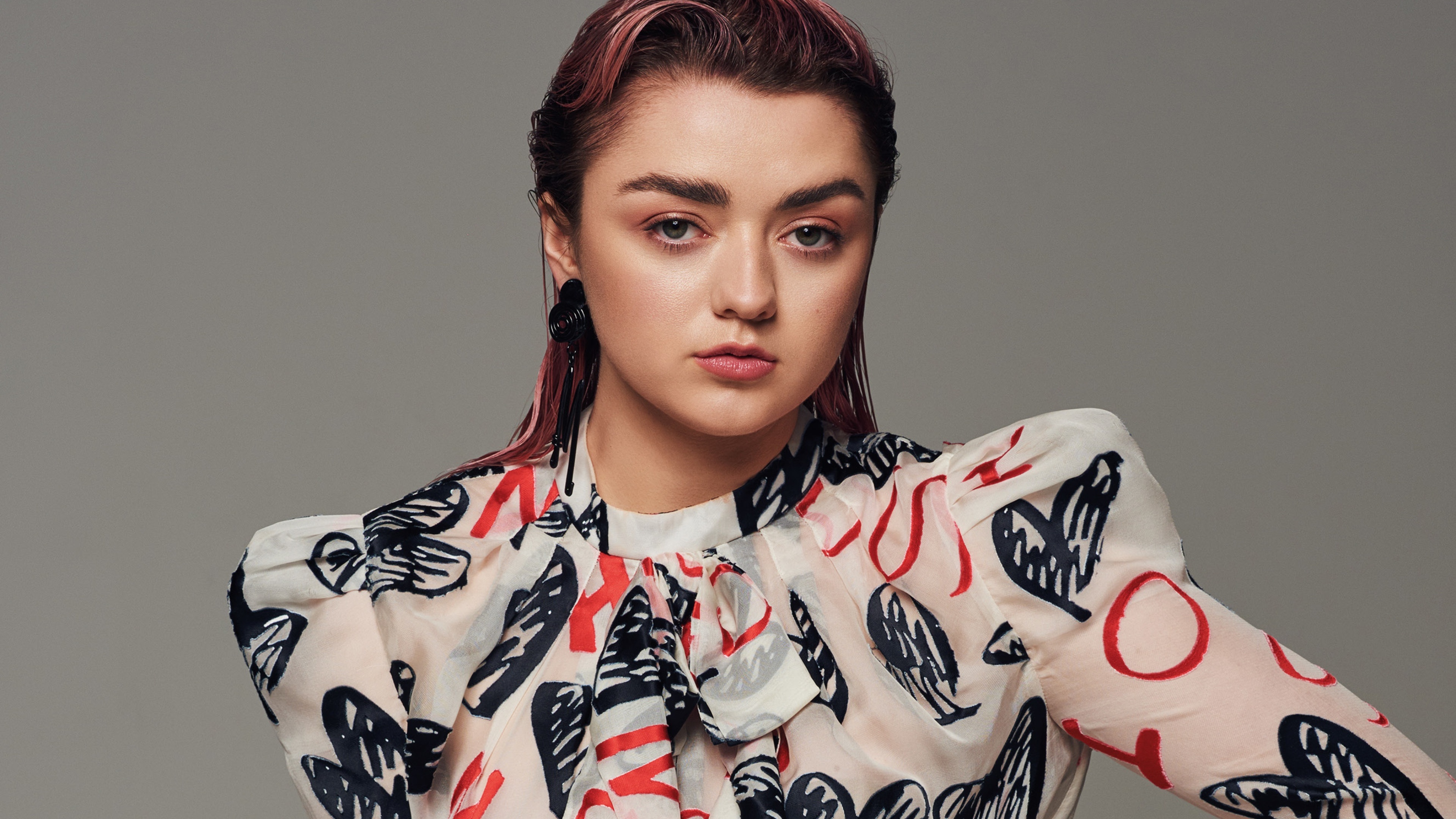 Maisie Williams, face glance, 4K wallpapers, HD images, 3840x2160 4K Desktop