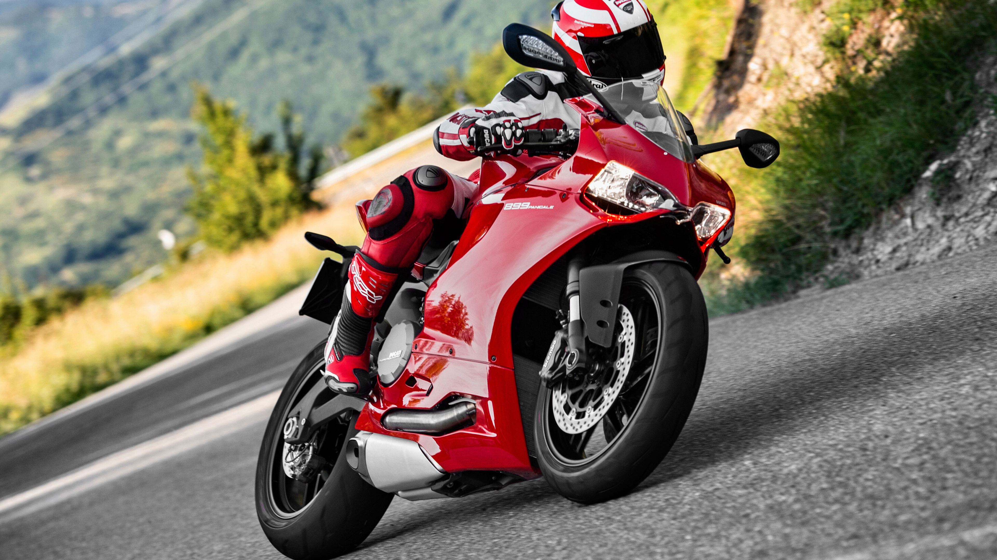 Ducati Superbike 899 Panigale, Motorcycle desktop wallpapers, Exhilarating speed, Thrilling performance, 3840x2160 4K Desktop