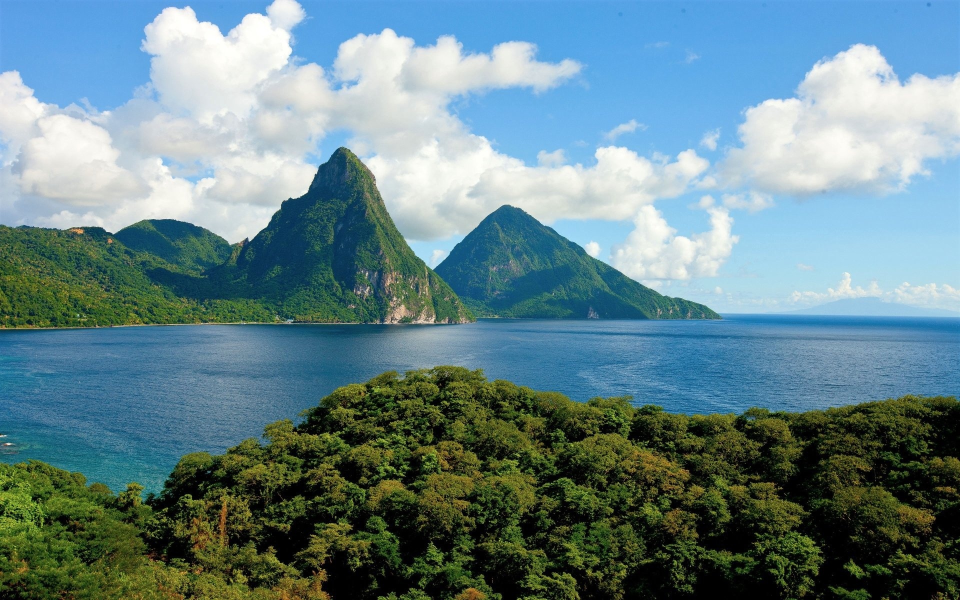 Saint Lucia, 4K Ultra HD, Wallpapers, Background images, 1920x1200 HD Desktop