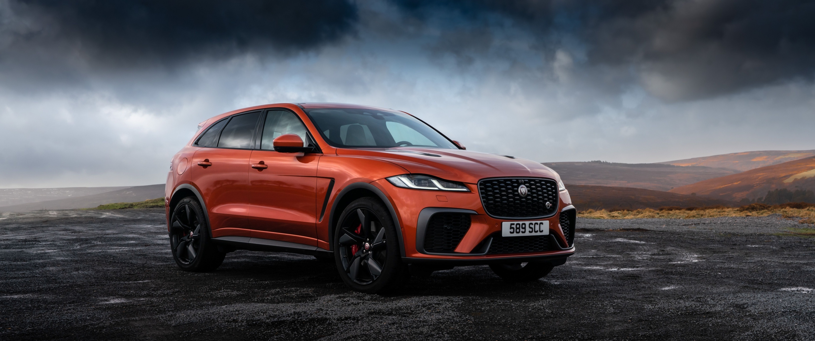 SVR 2021, Jaguar F-PACE Wallpaper, 3440x1440 Dual Screen Desktop