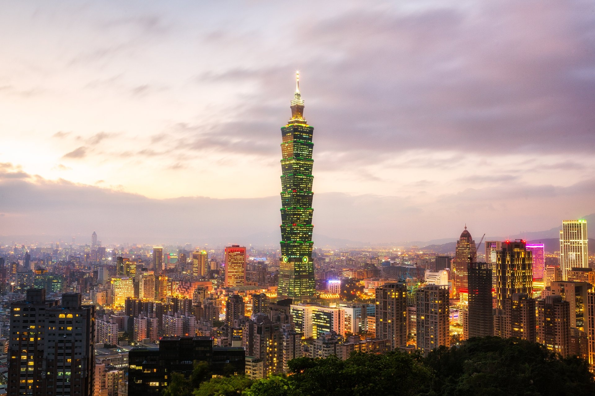 Taipei, Taiwan, Taipei 101, Ultra HD wallpaper, 1920x1280 HD Desktop