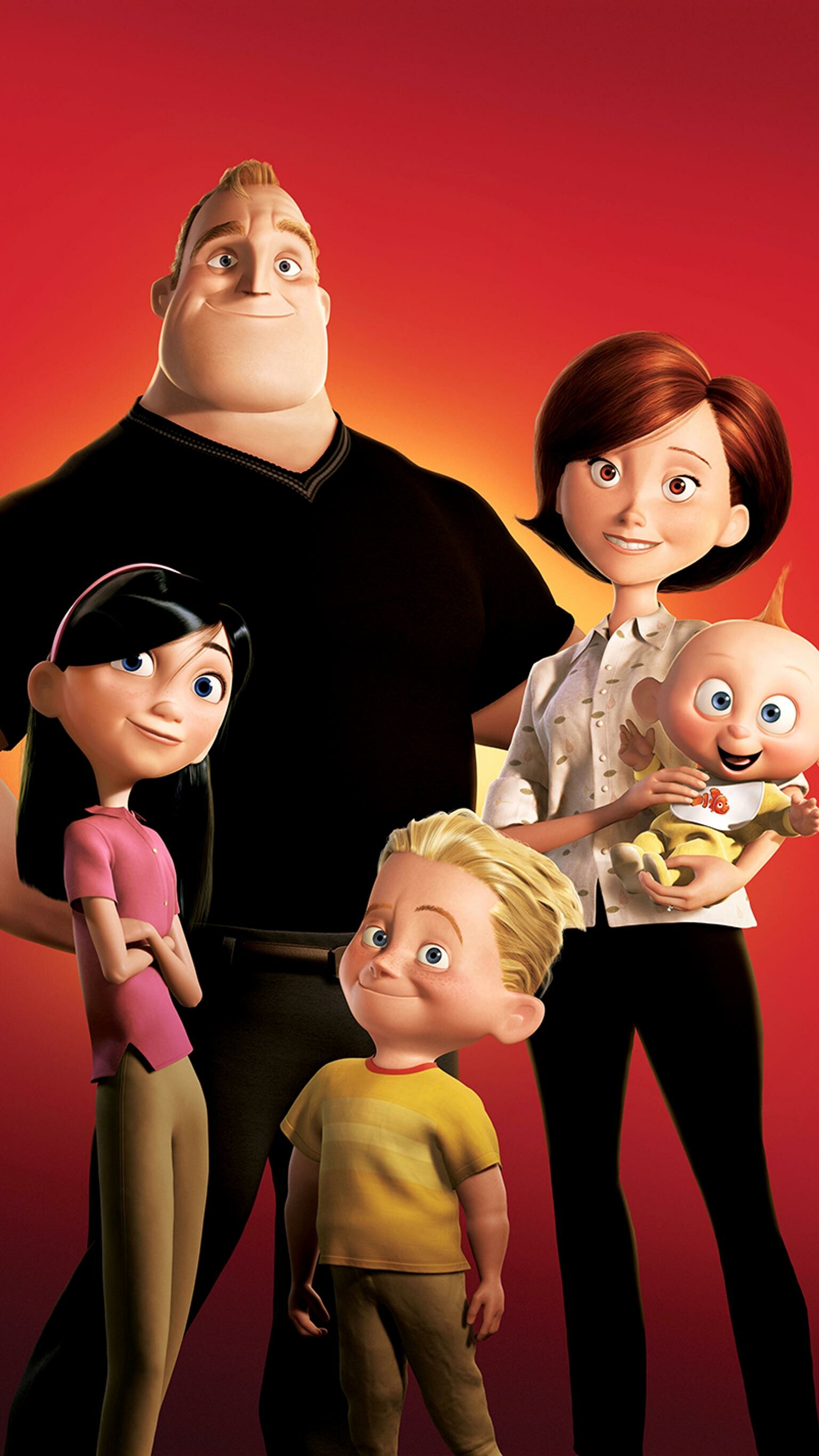 The Parr family, The Incredibles Wallpaper, 1540x2740 HD Phone