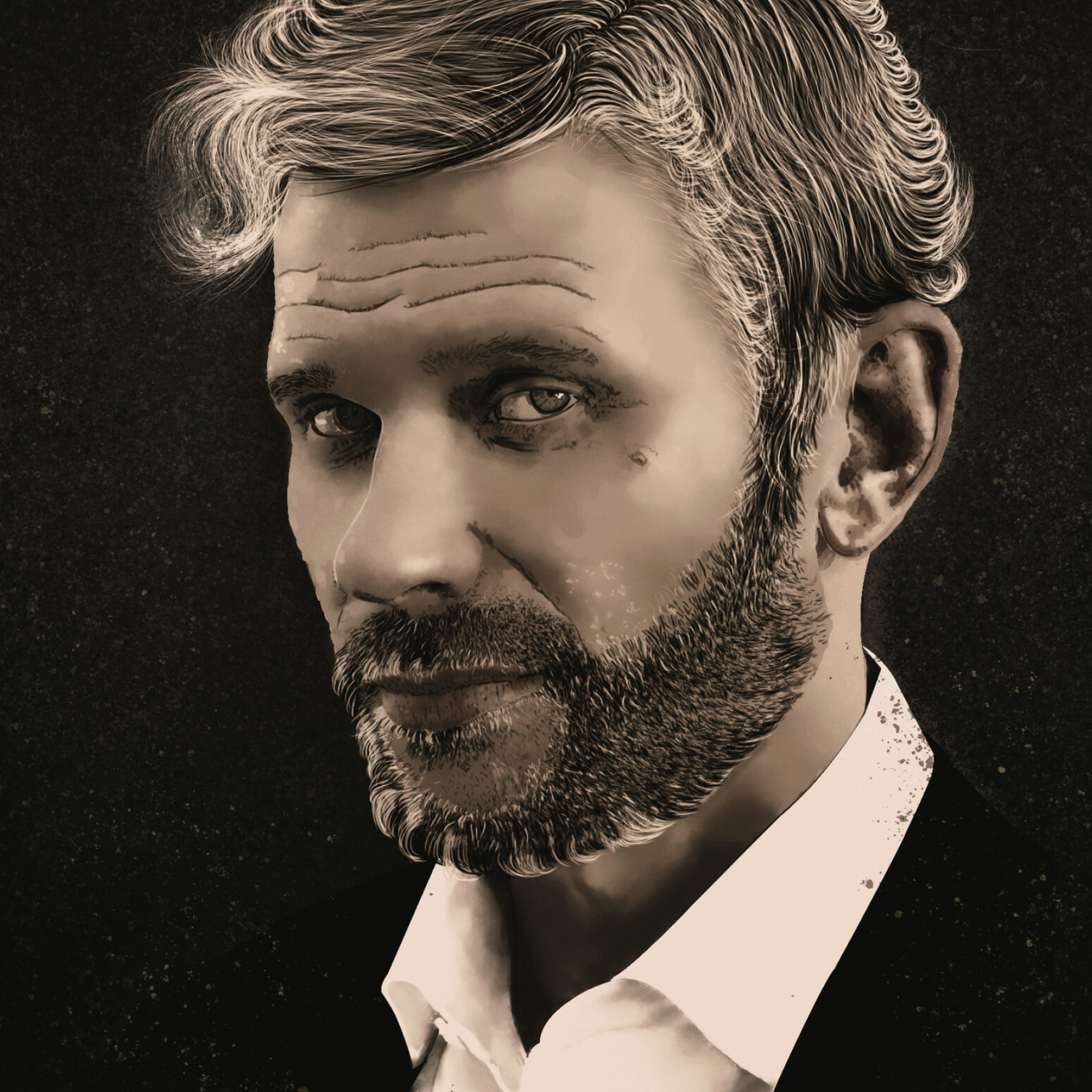 Mark Pellegrino, Artistic portrayal, Lucifer, Movie enthusiasts, 1920x1920 HD Phone