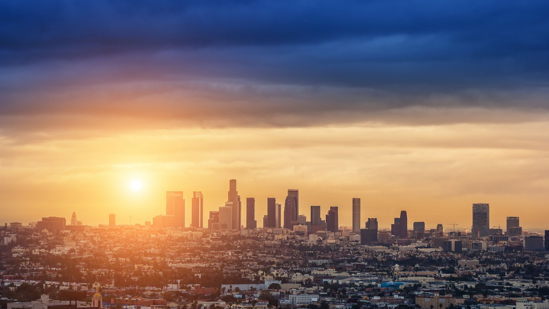 Los Angeles highlights, Iconic landmarks, Vibrant streets, Urban aesthetics, 1920x1080 Full HD Desktop