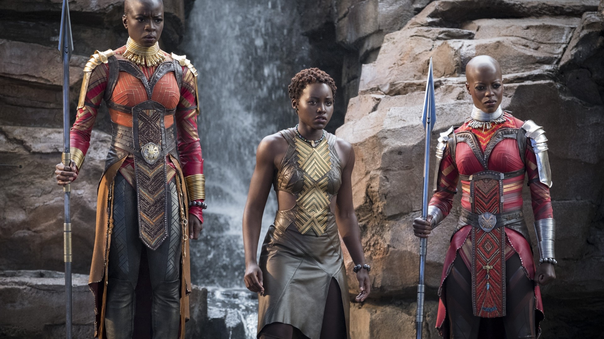 Black Panther, Florence Kasumba, Lupita Nyong'o, 5K movies, 1920x1080 Full HD Desktop