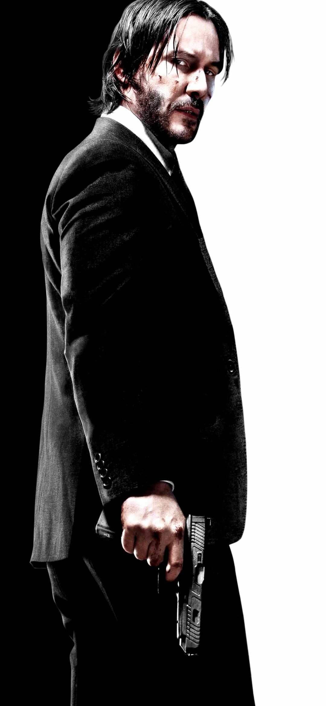 Keanu Reeves, John Wick, Amoled wallpaper, 1080x2340 HD Phone