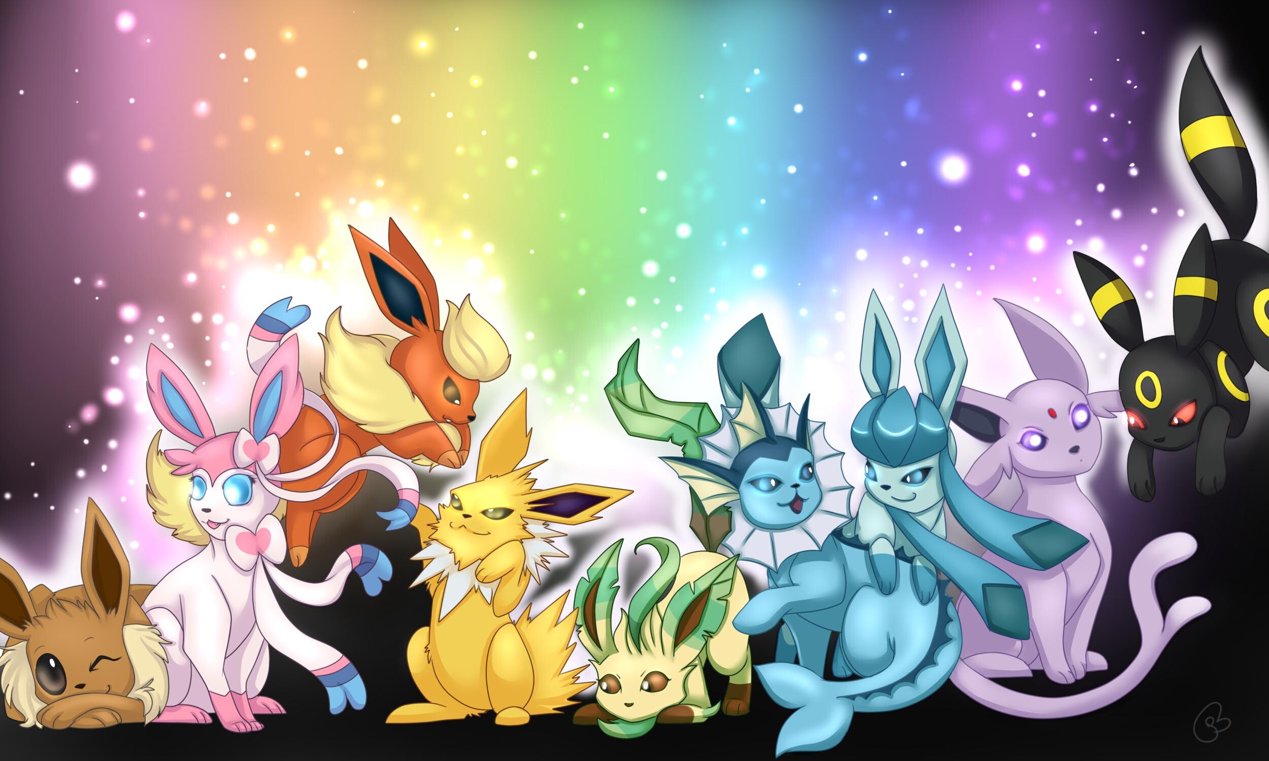 Eevee wallpaper, Pokmon art, Cute characters, Gaming, 2500x1500 HD Desktop