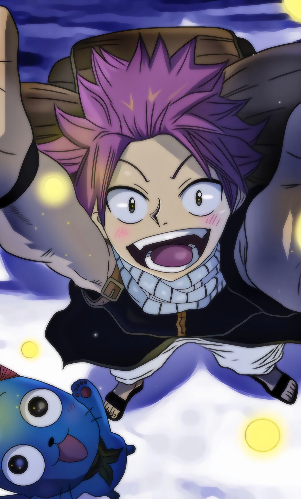 Natsu Dragneel, Fairy Tail anime, iPhone 6 Plus wallpaper, 1280x2120 HD Phone