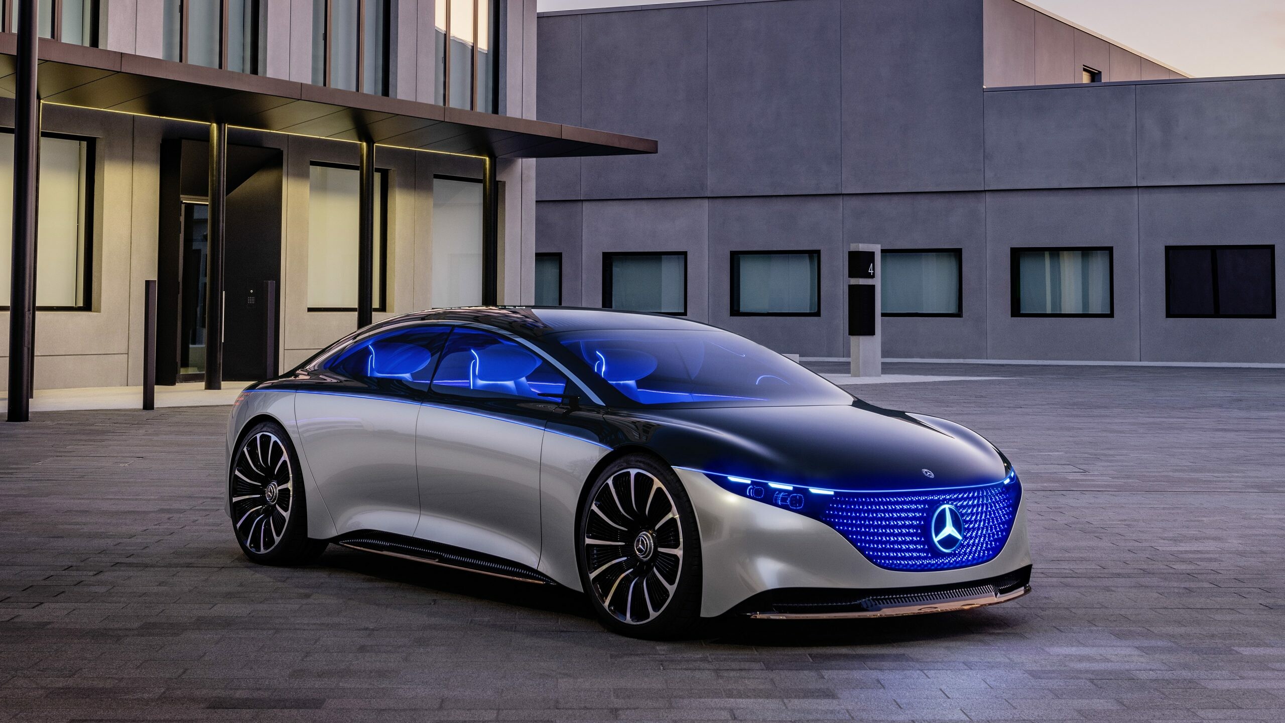 Mercedes-Benz EQS, Vision concept, High-resolution wallpapers, Supercar status, 2560x1440 HD Desktop