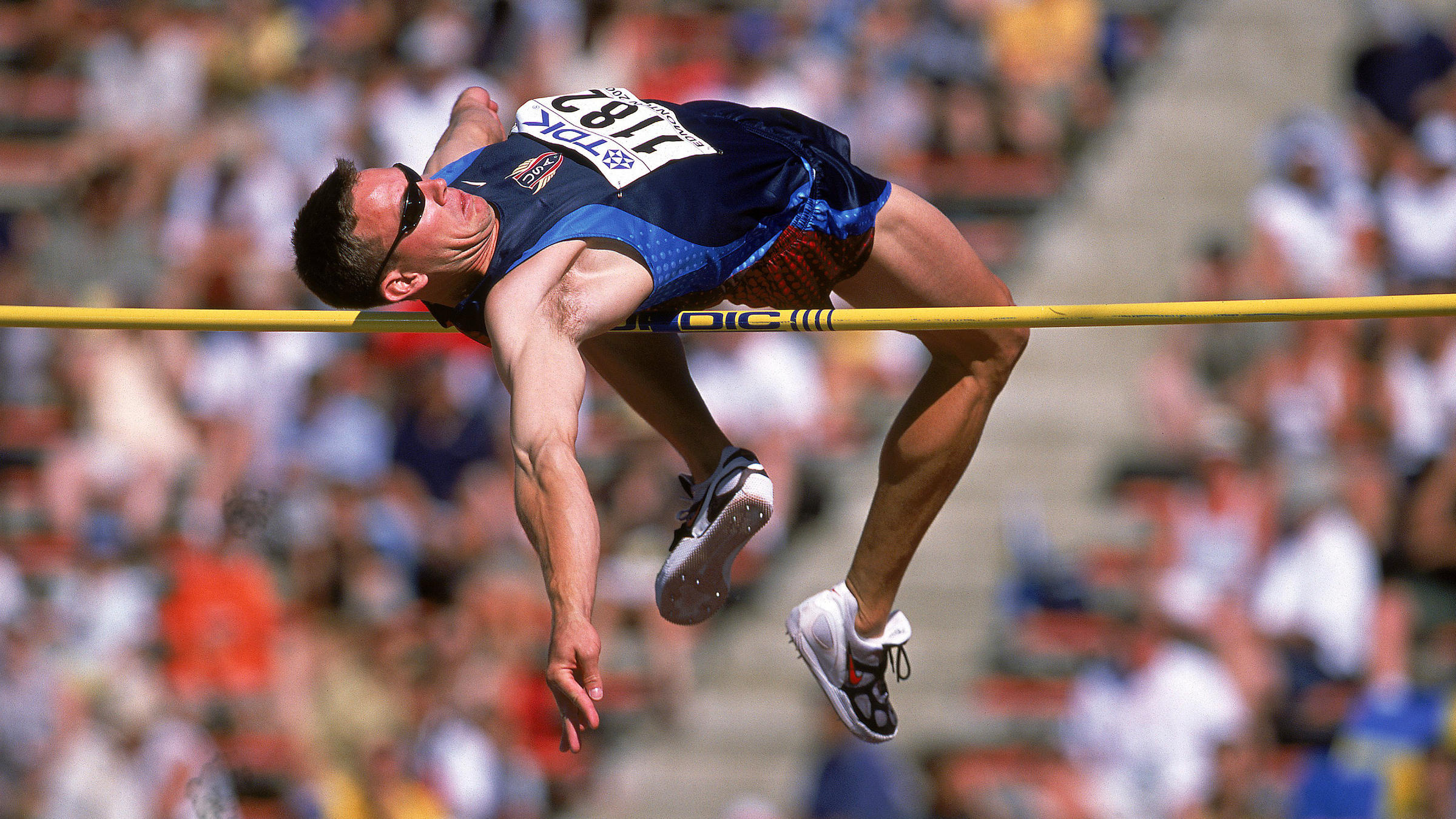 Nathan Leeper, High Jump Wallpaper, 2400x1360 HD Desktop