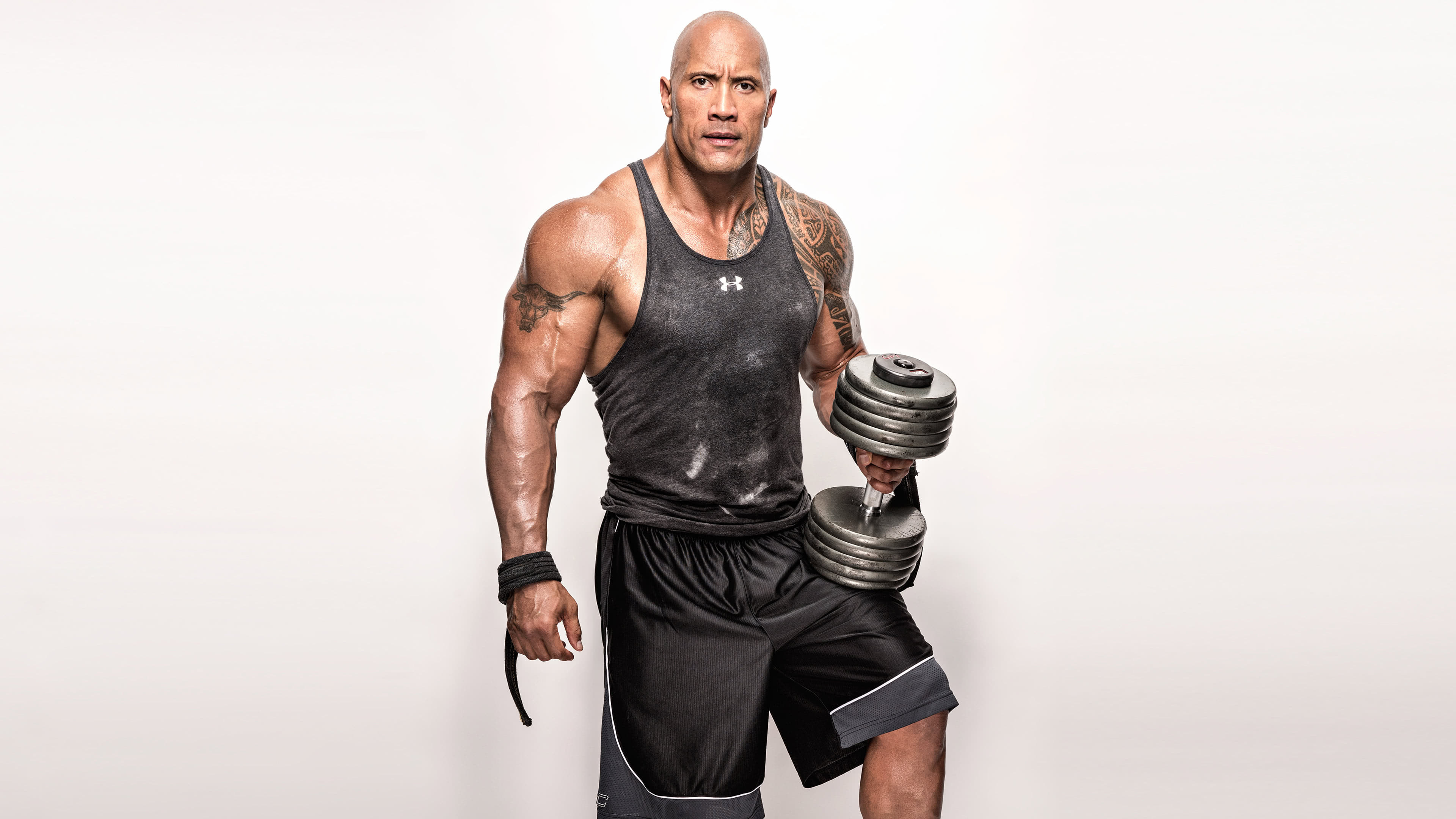 Dwayne Johnson, Fitness Wallpaper, 3840x2160 4K Desktop