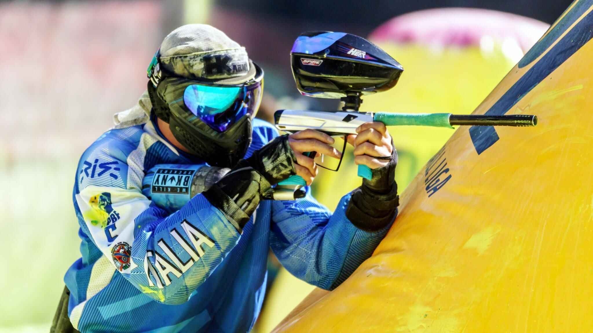 Paintball, German men's national team, Seychelles tournament, Paintball 2022, 2050x1150 HD Desktop