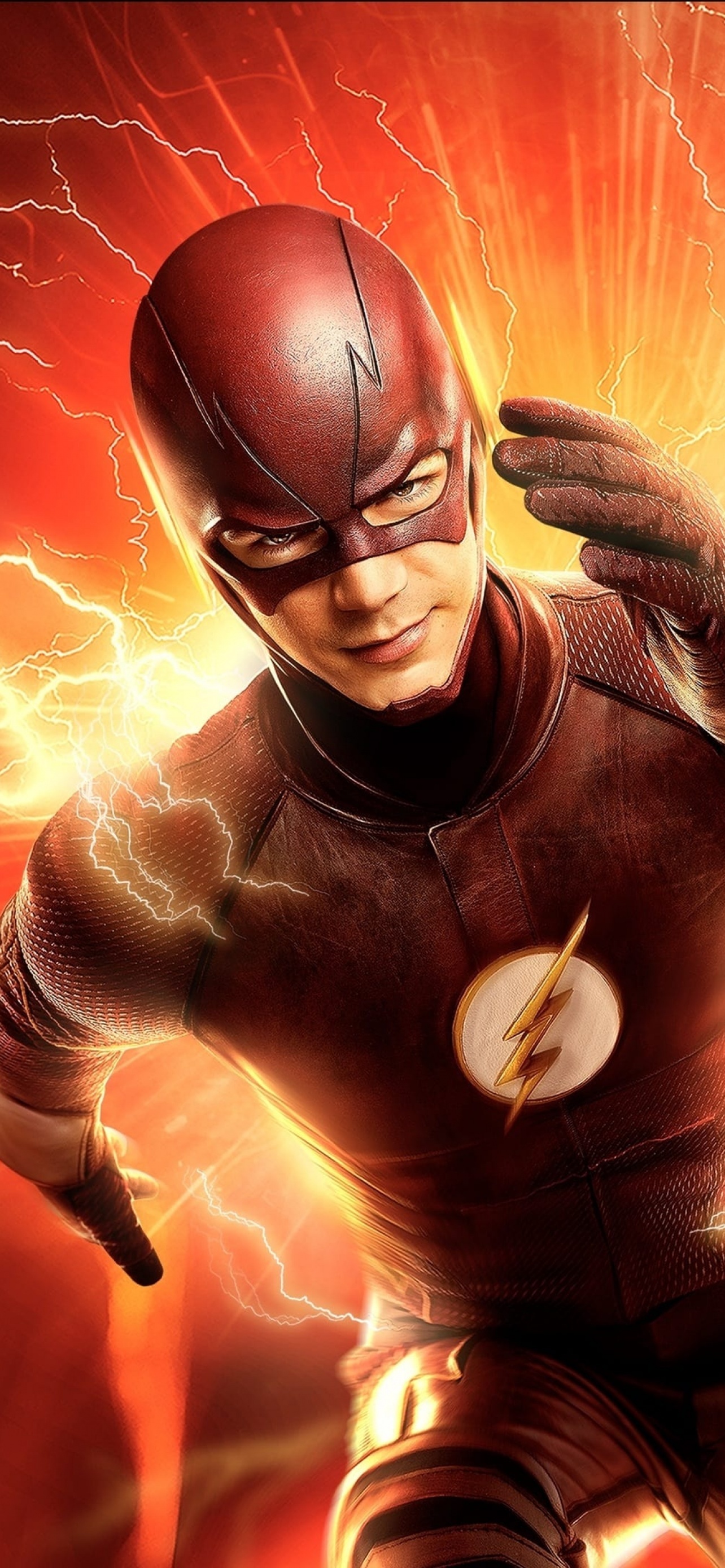 Grant Gustin, The Flash, TV series, DC comics, 1290x2780 HD Phone