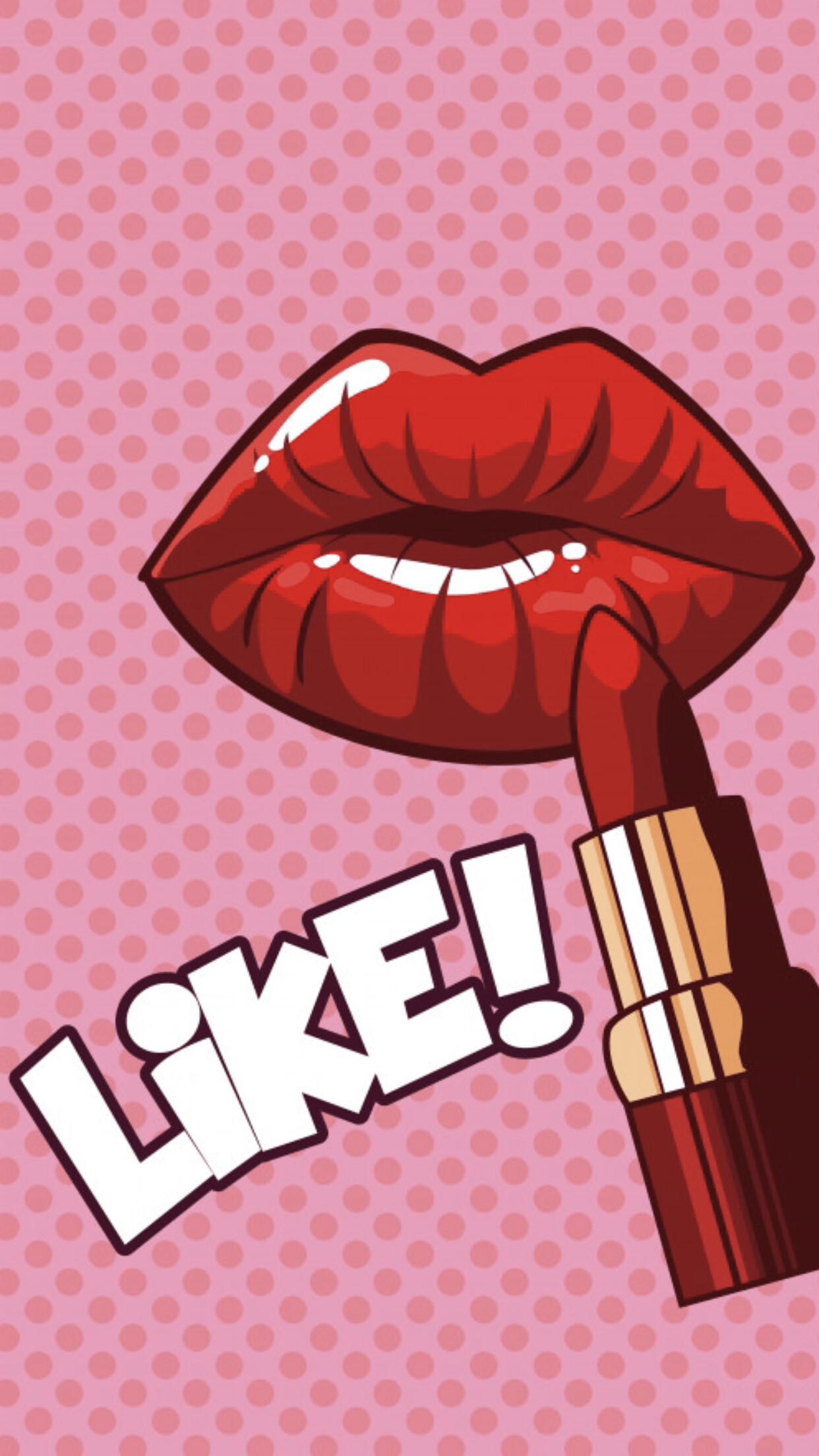 Lipstick, Lips wallpaper, 1250x2210 HD Phone