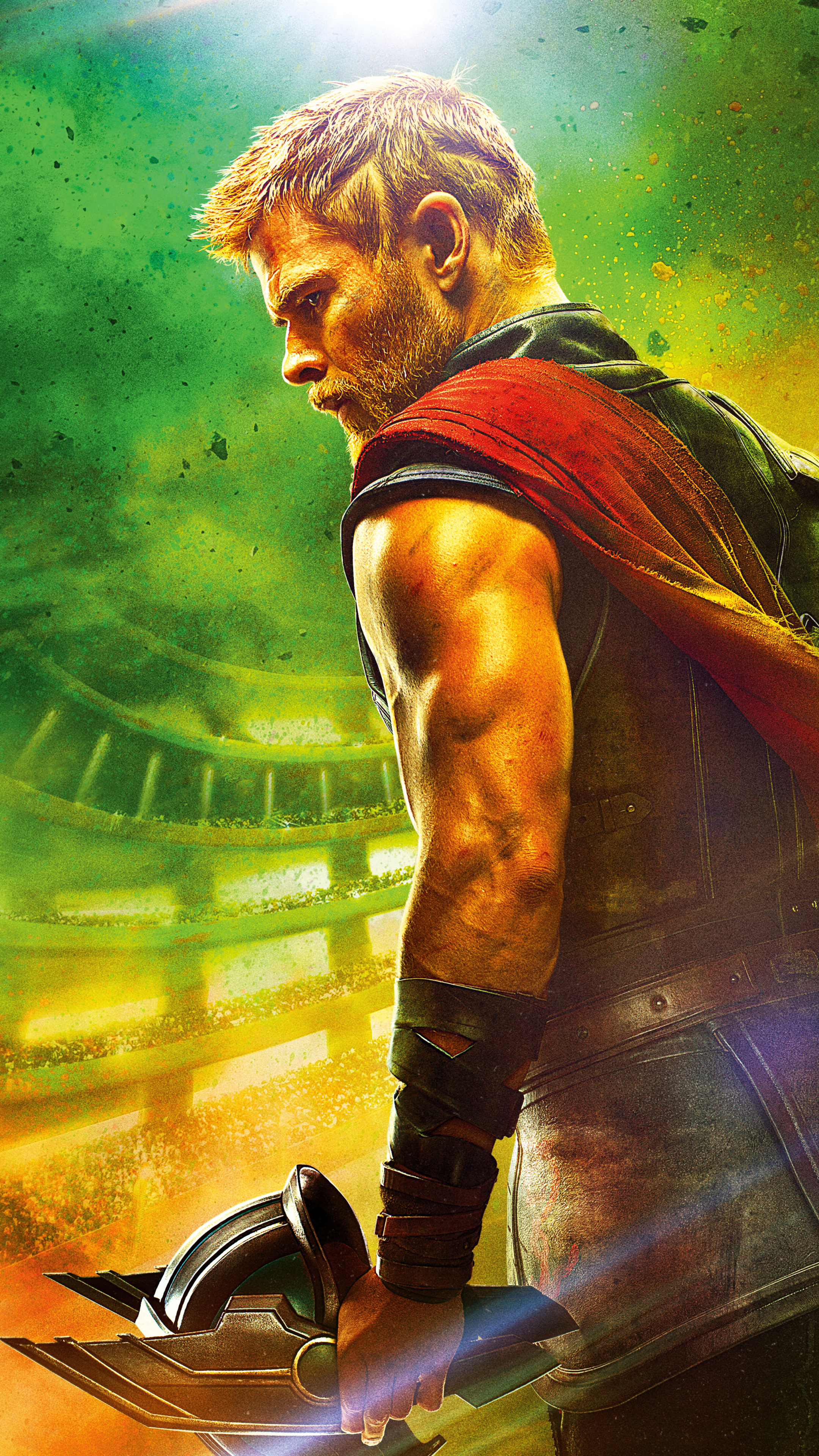 Mighty Thor, Asgardian warrior, Marvel movie, Thor Ragnarok, 2160x3840 4K Phone