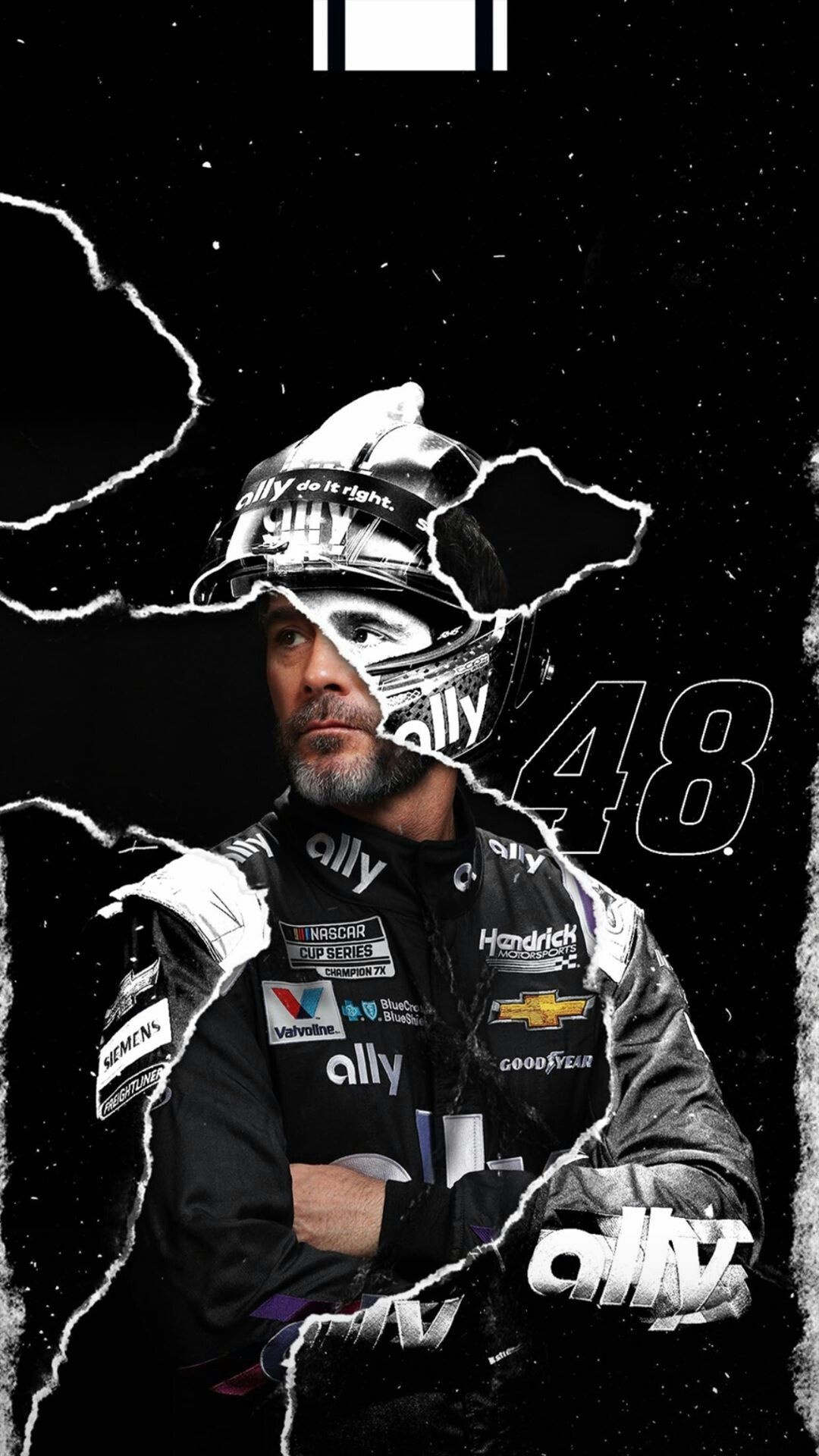 Jimmie Johnson, NASCAR champion, Motorsports tribute, Famous racer, 1080x1920 Full HD Phone