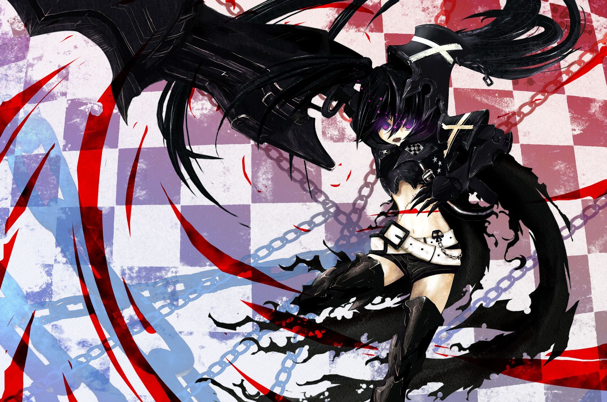 Black Rock Shooter, Unique wallpaper design, Captivating visuals, Intriguing art, 2010x1340 HD Desktop