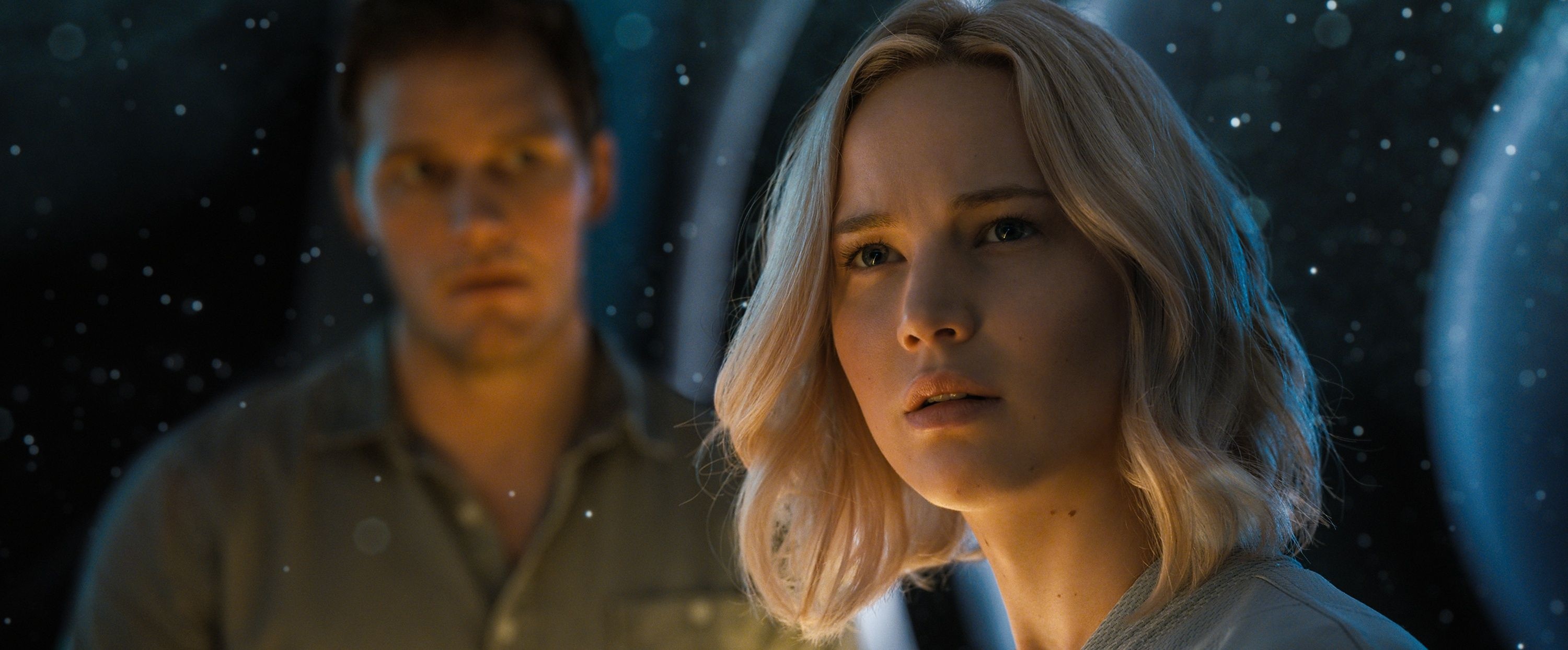 Passengers wallpapers, Star-crossed lovers, Deep space, Emotional rollercoaster, 3000x1250 Dual Screen Desktop