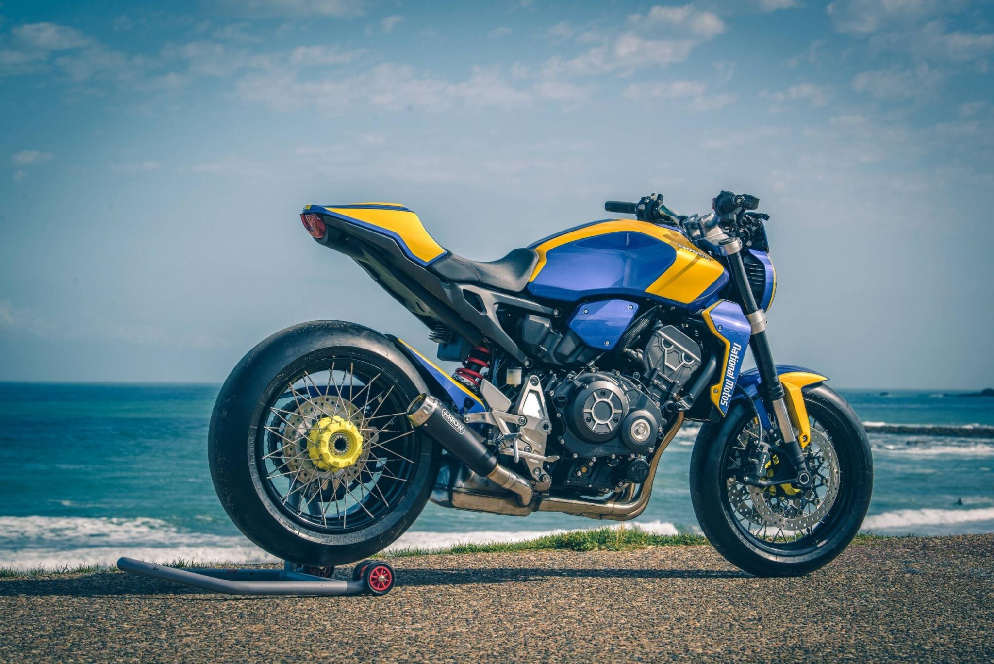 Honda CB650R, Motorbike, 50 Jahre Vierzylinder, Wheels & Waves, 2050x1370 HD Desktop