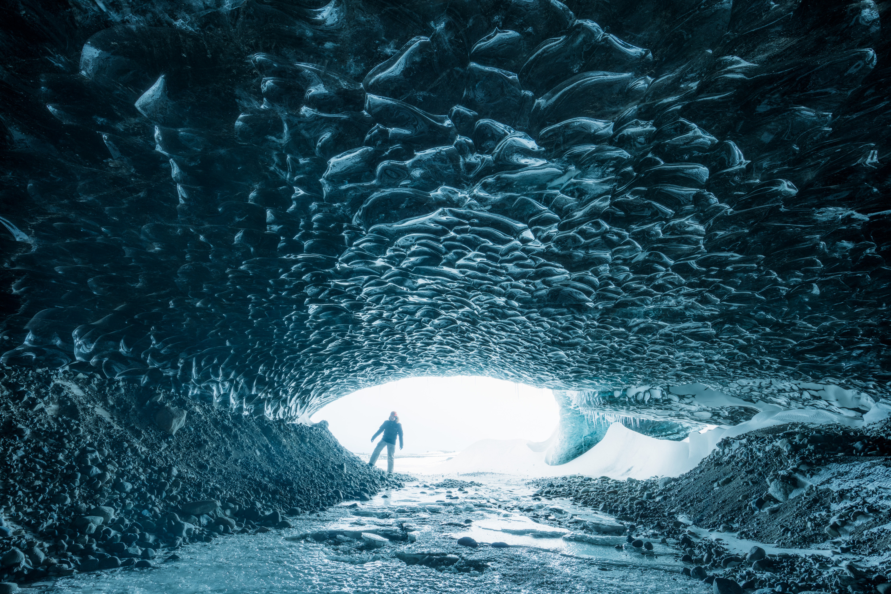 Ice Cave, Guide, Photograph, Nature, 3000x2000 HD Desktop