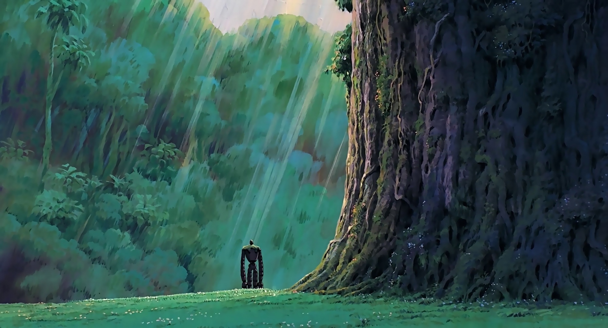 Meadow wallpaper, Hayao Miyazaki, Lonely mood, Laputa Castle in the Sky, 2000x1080 HD Desktop