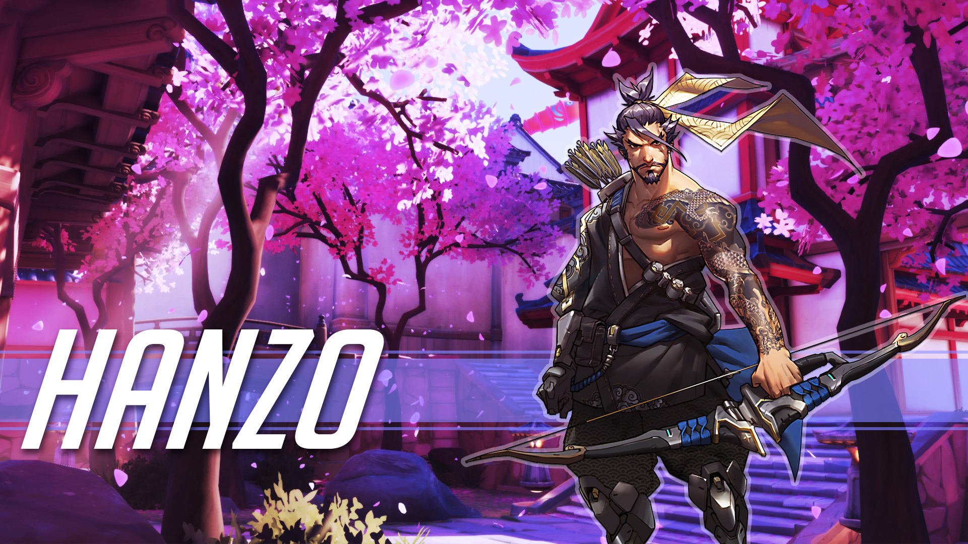 Excellent wallpapers, Overwatch heroes, Hanzo, Reinhardt, 1920x1080 Full HD Desktop