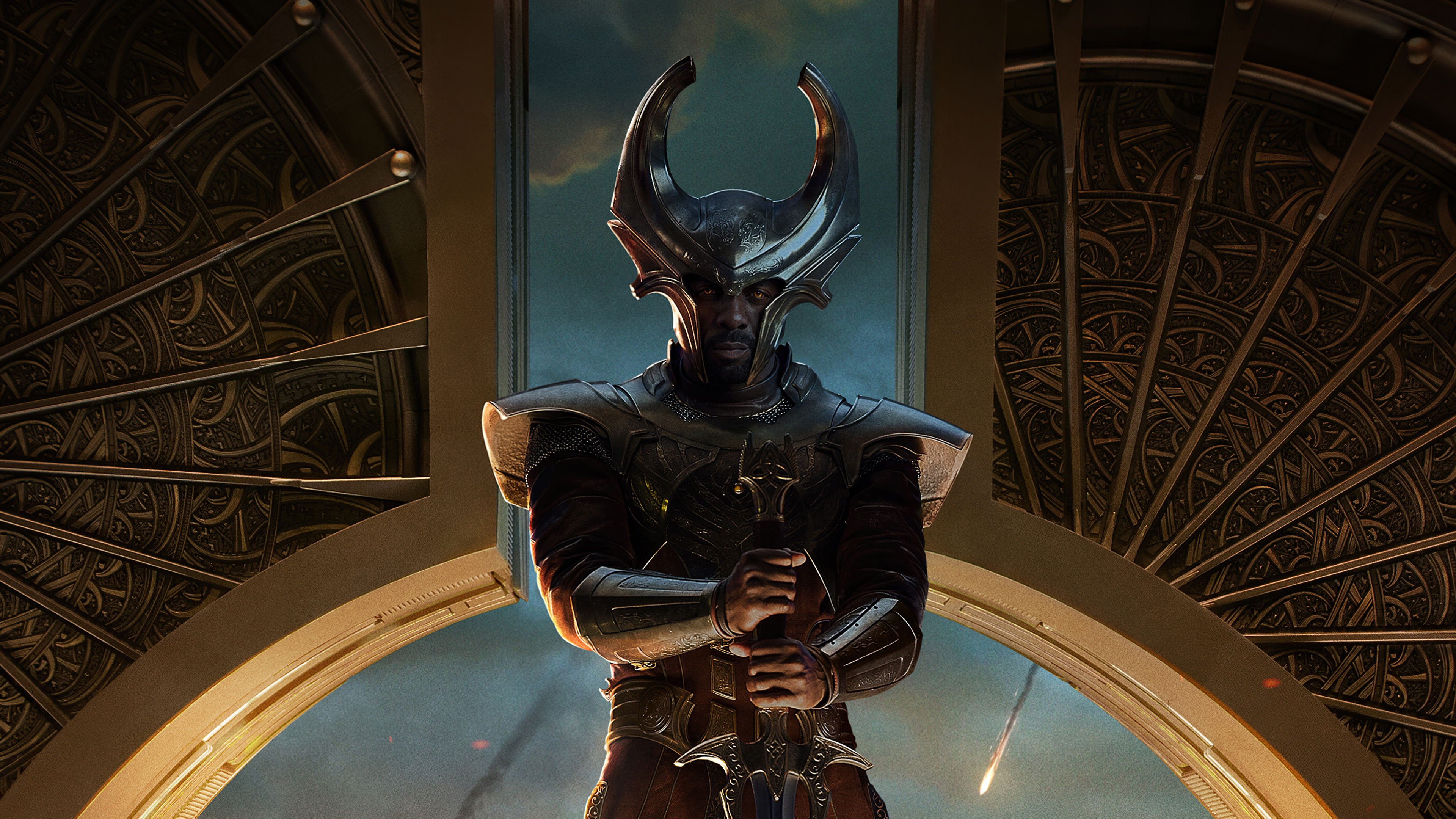 Heimdall, Idris Elba, Ultra HD Wallpaper, 3840x2160 4K Desktop