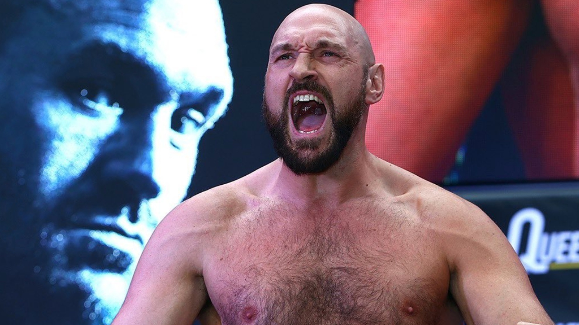 Tyson Fury, Liverpool pub clients, Shirtless display, 1980x1120 HD Desktop