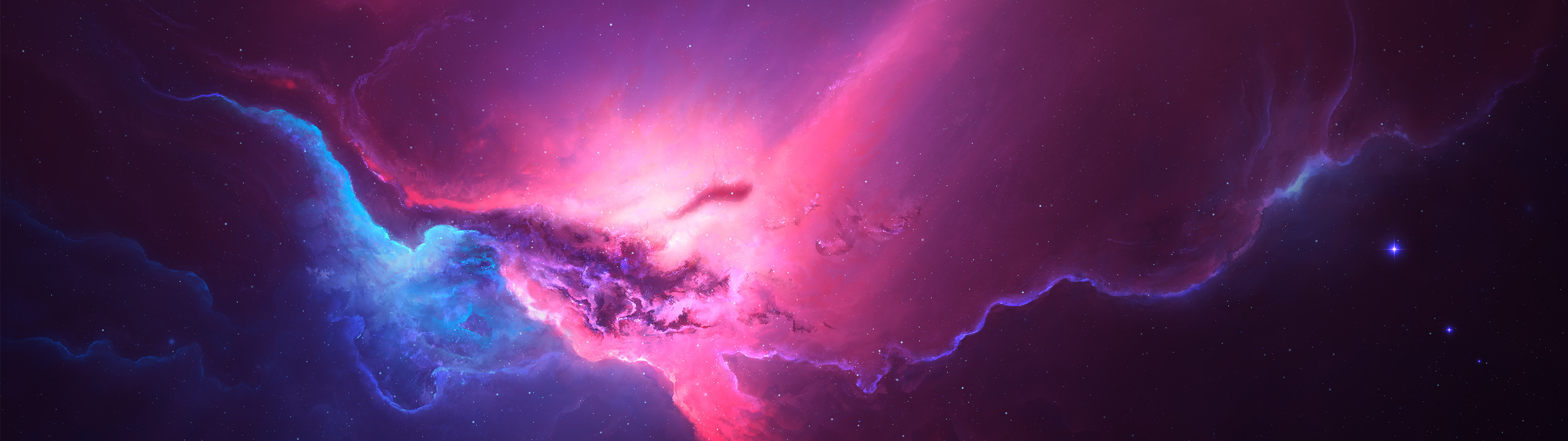 Cosmos, Stunning wallpapers, 3840x1080 Dual Screen Desktop