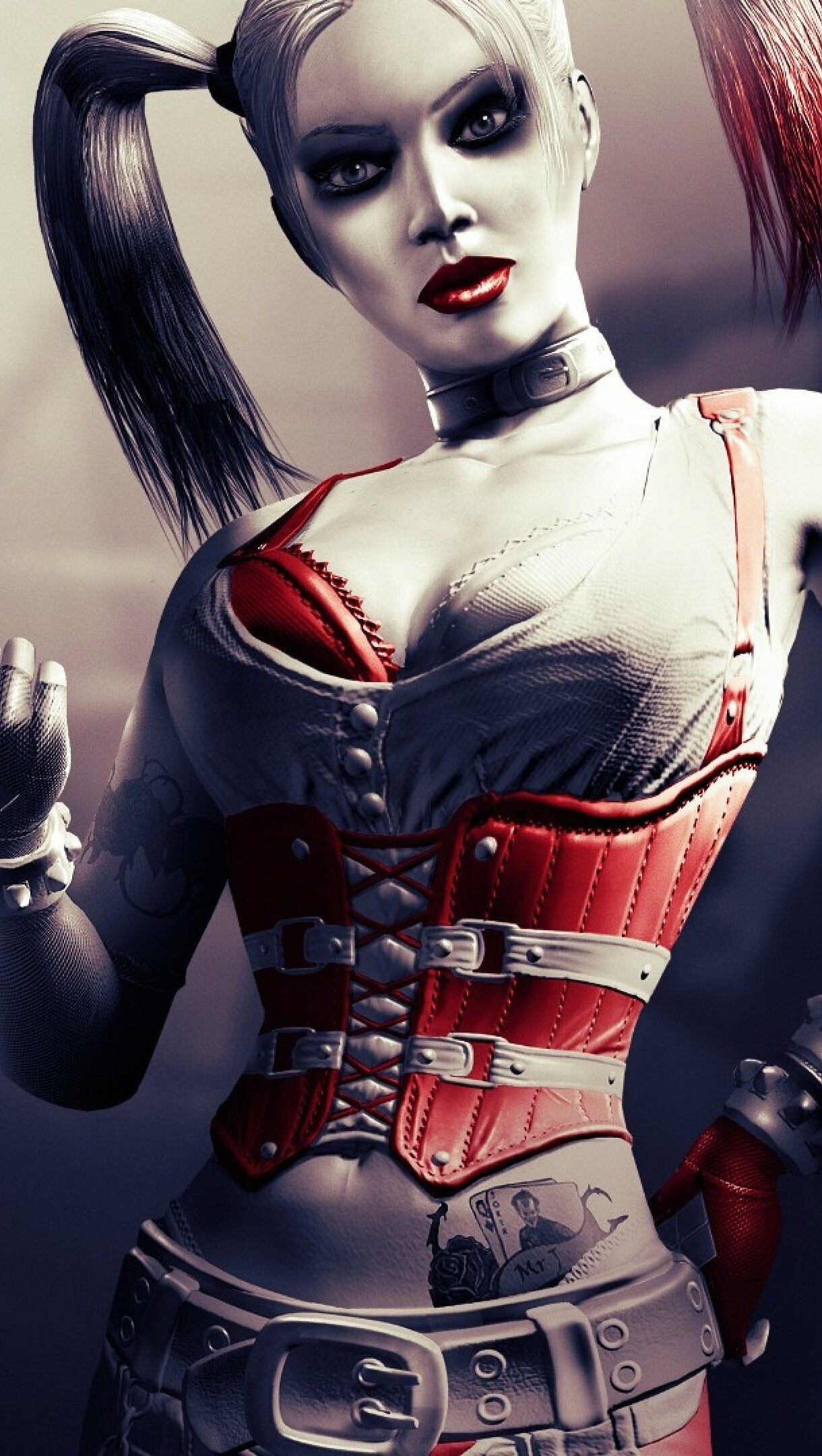 Harley Quinn, Batman: Arkham City Wallpaper, 1220x2160 HD Phone