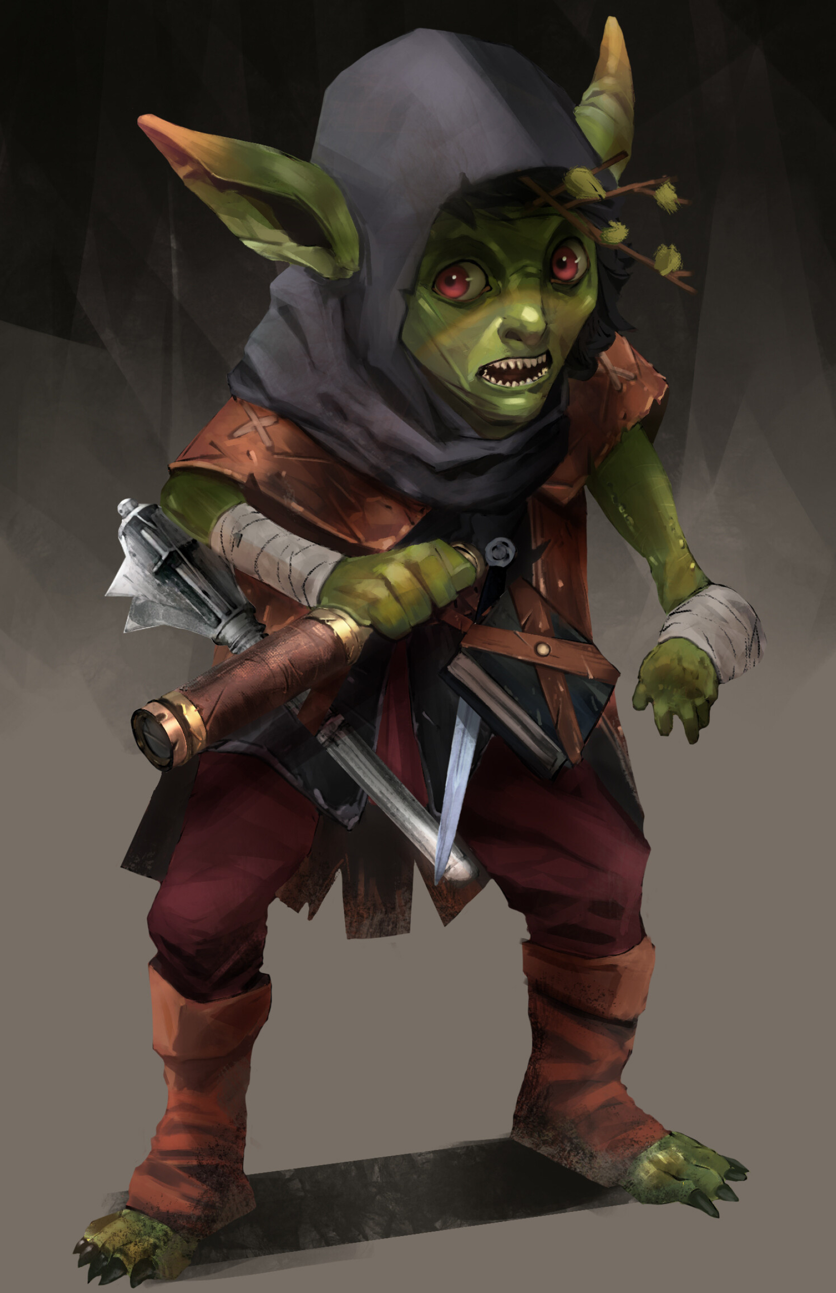 Rogue goblin, Artstation, 1650x2550 HD Phone