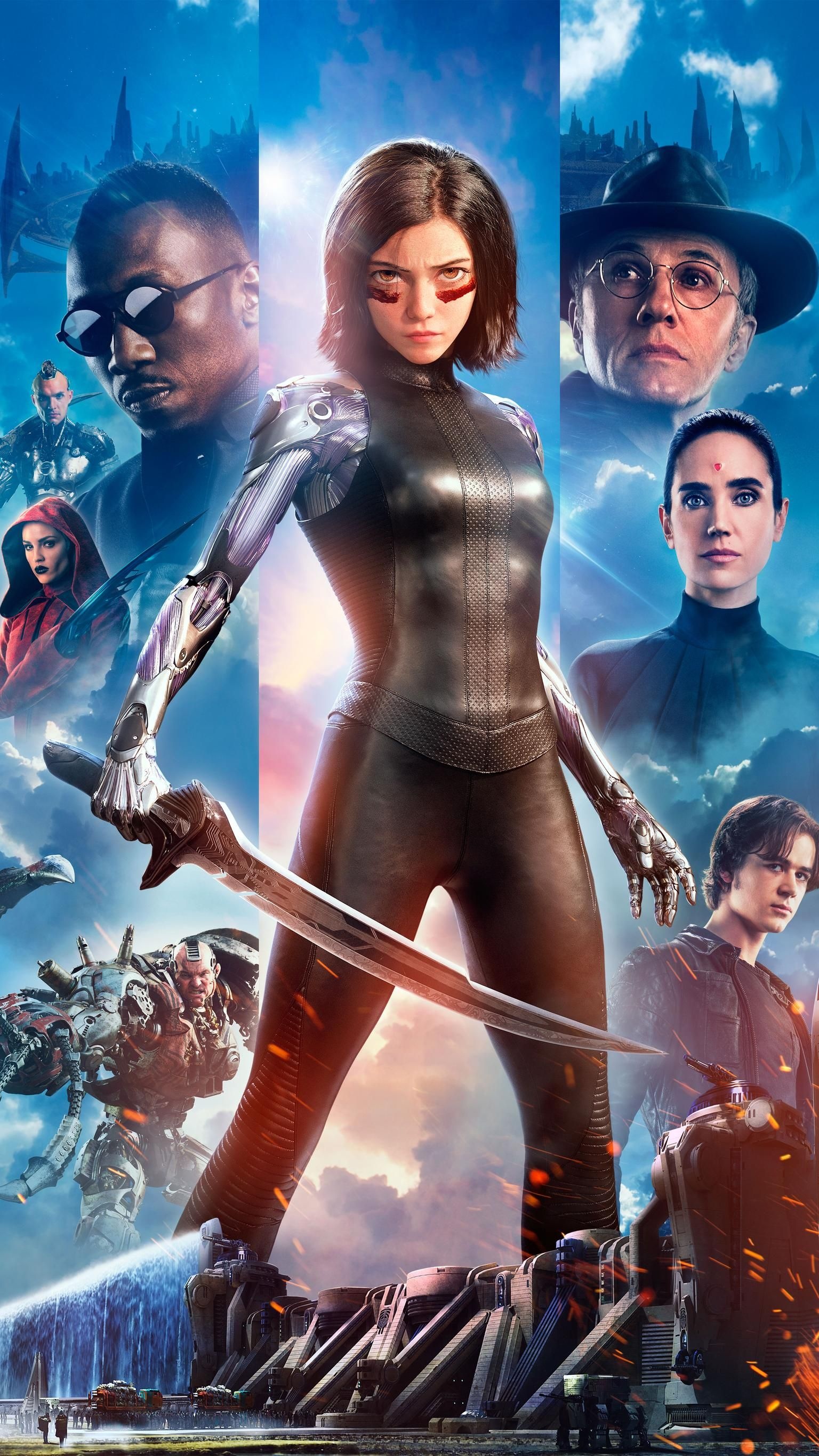 Alita Battle Angel, Phone wallpaper, Movie mania, Epic action scenes, 1540x2740 HD Phone