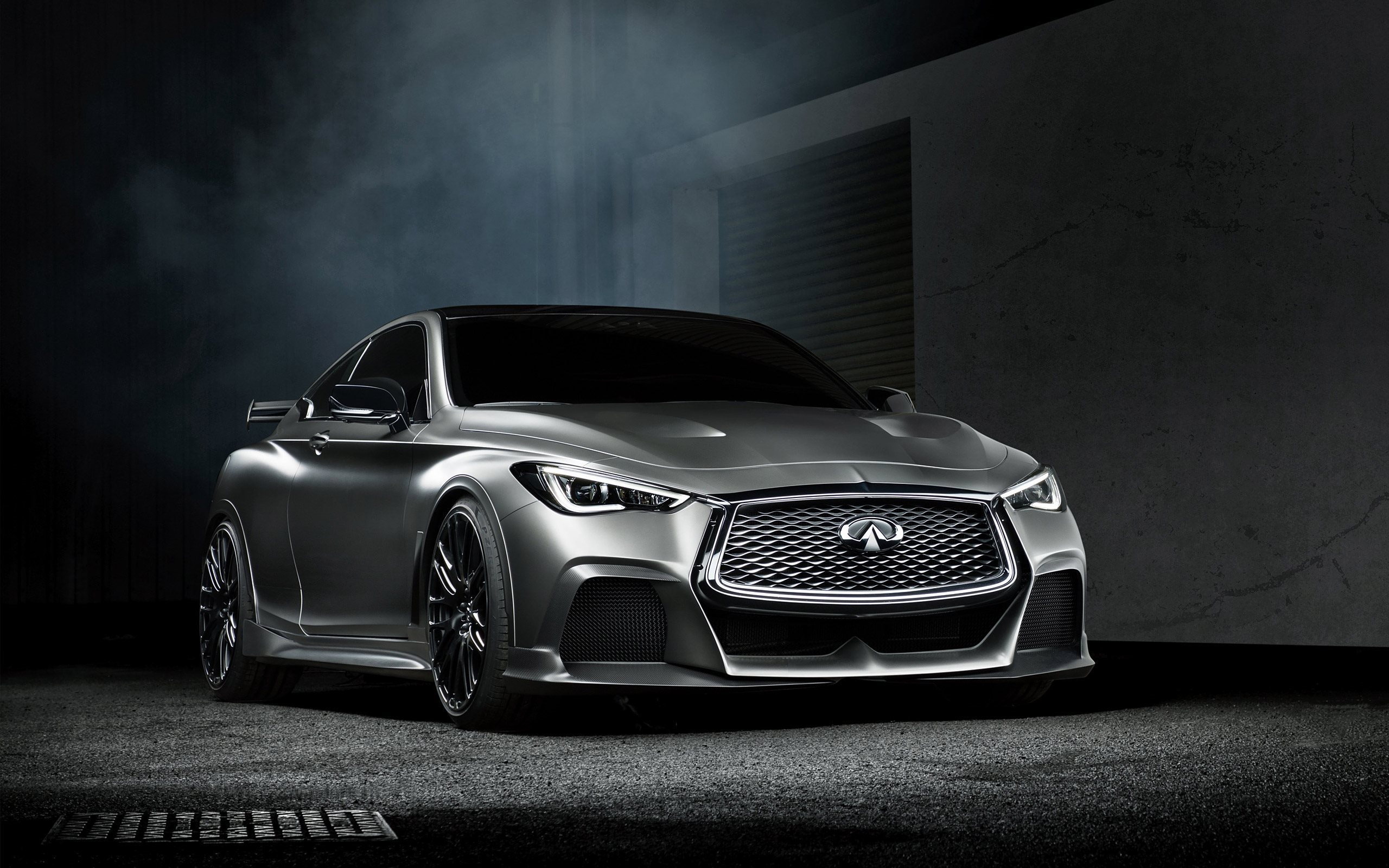 Infiniti Q60, Project black s, 2017 silver, Sports coupe, 2560x1600 HD Desktop