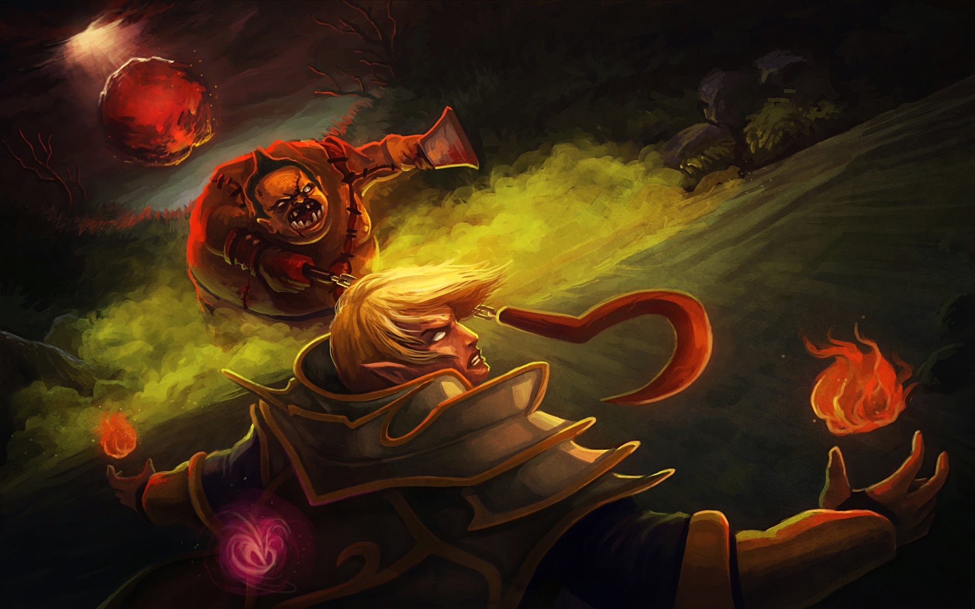 Invoker vs Pudge, Invoker Wallpaper, 1920x1200 HD Desktop