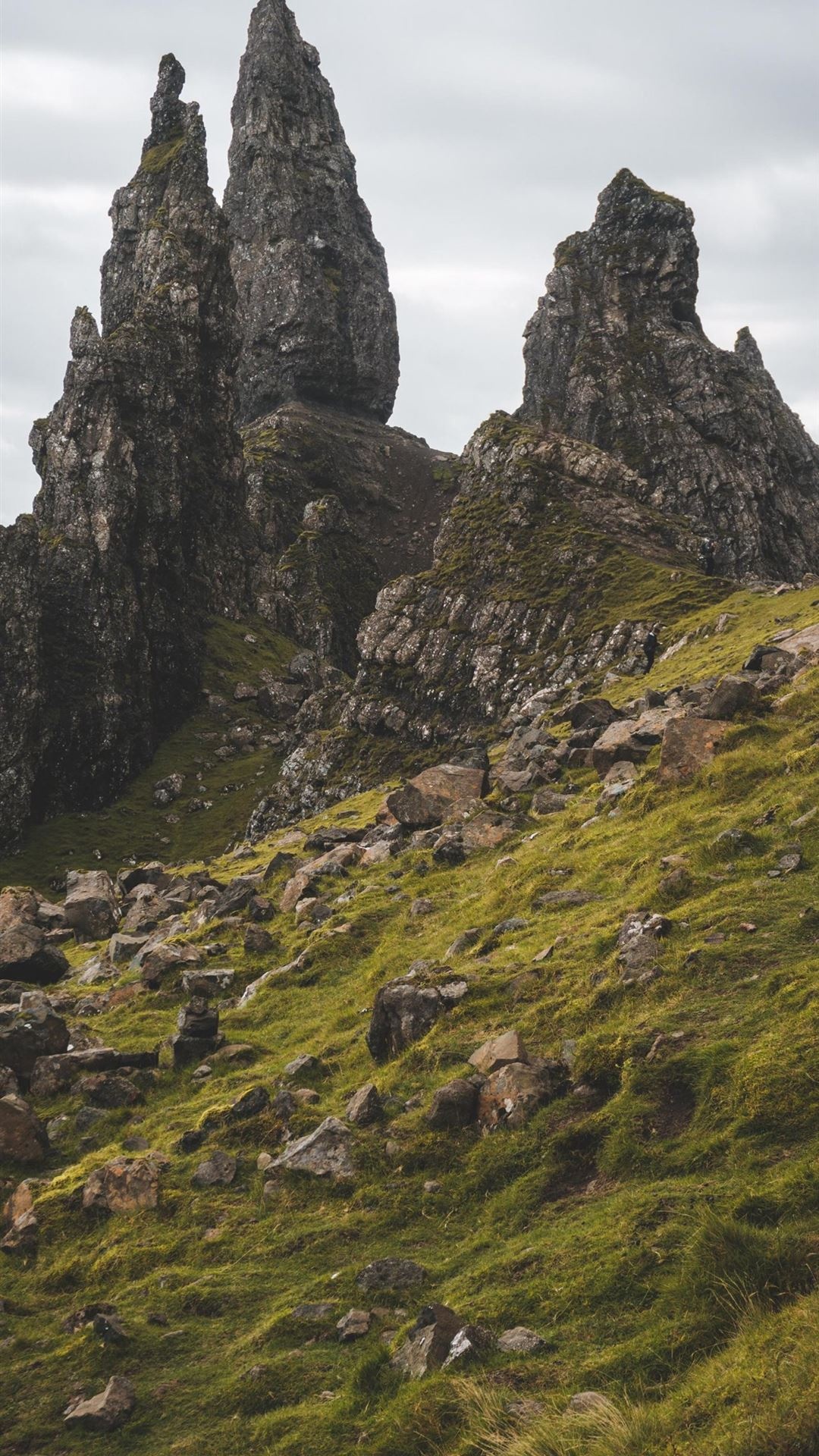 Old Man Storr, OC Pixalaya, iPhone wallpapers, 1080x1920 Full HD Phone