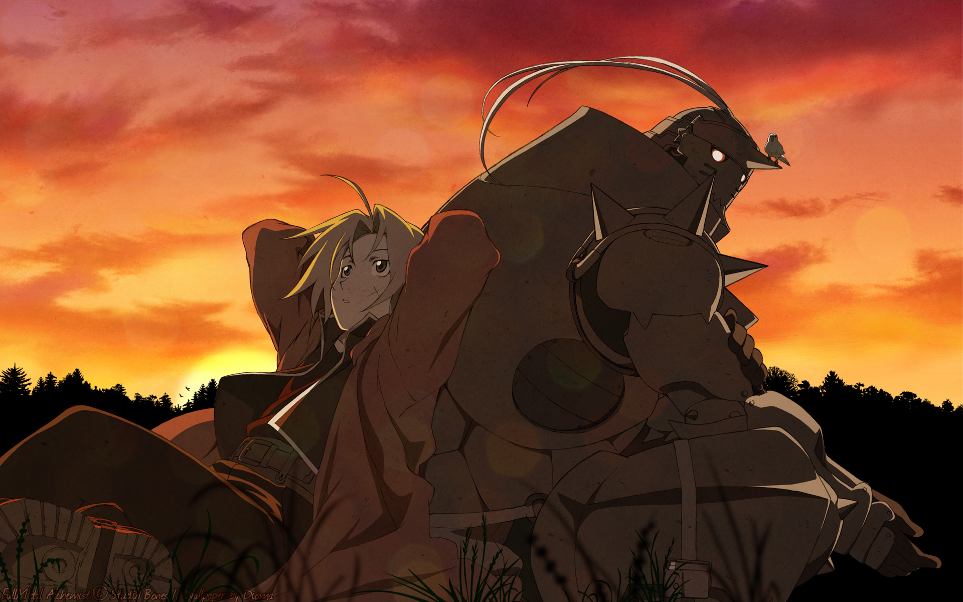 Alphonse and Edward, Fullmetal Alchemist (Anime) Wallpaper, 1920x1200 HD Desktop