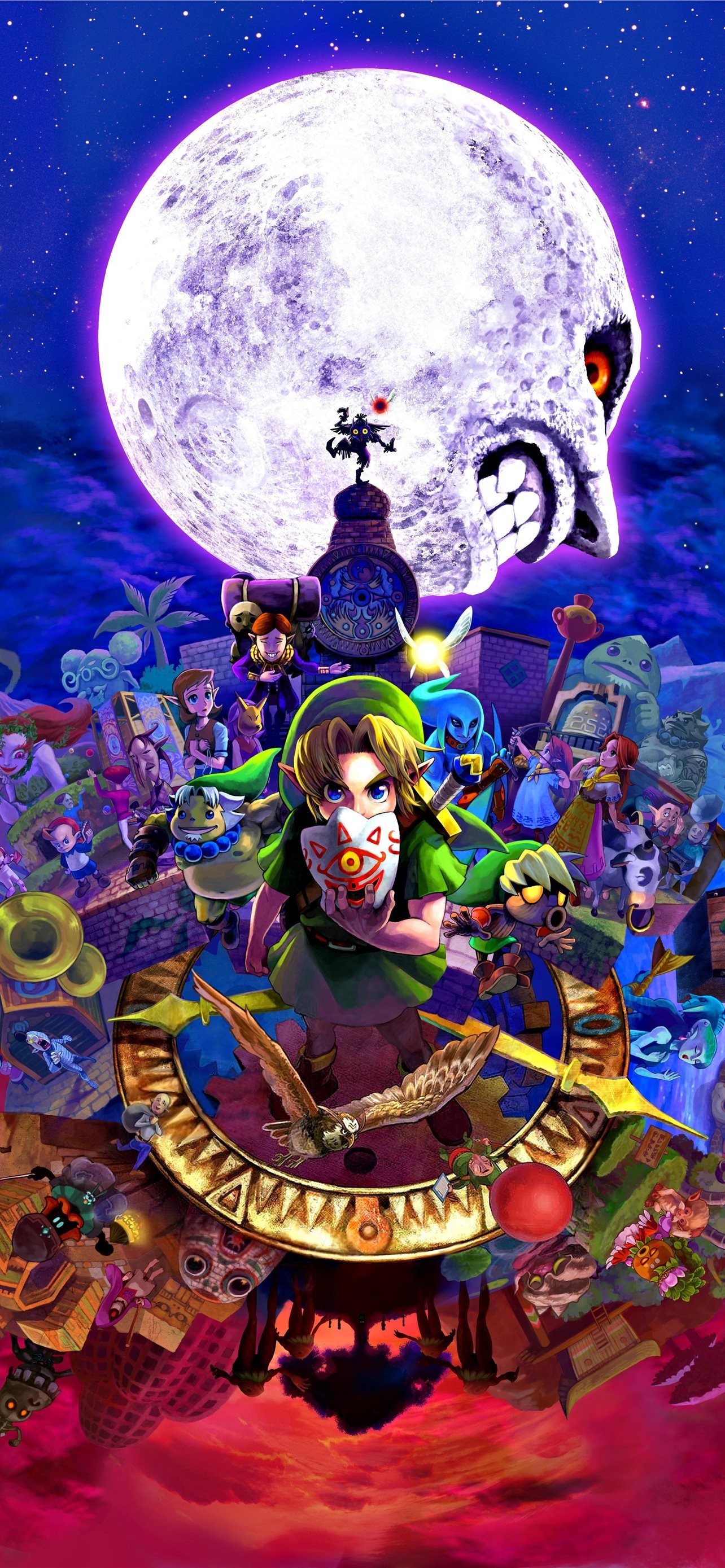 Legend of Zelda, Majora's Mask, iPhone HD wallpapers, 1290x2780 HD Phone