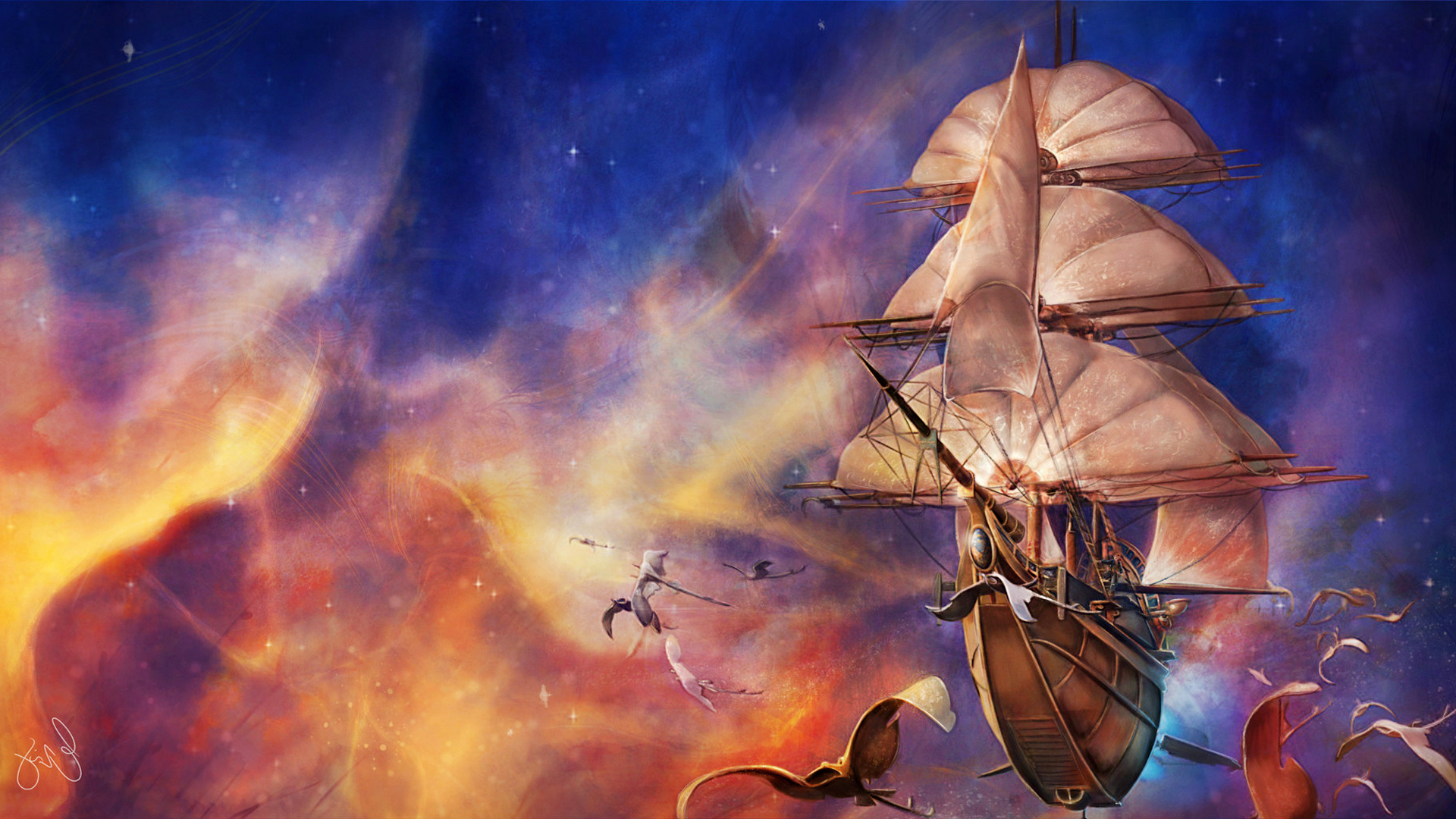 Treasure Planet, Animation extravaganza, Galactic adventure, Whimsical characters, 1920x1080 Full HD Desktop