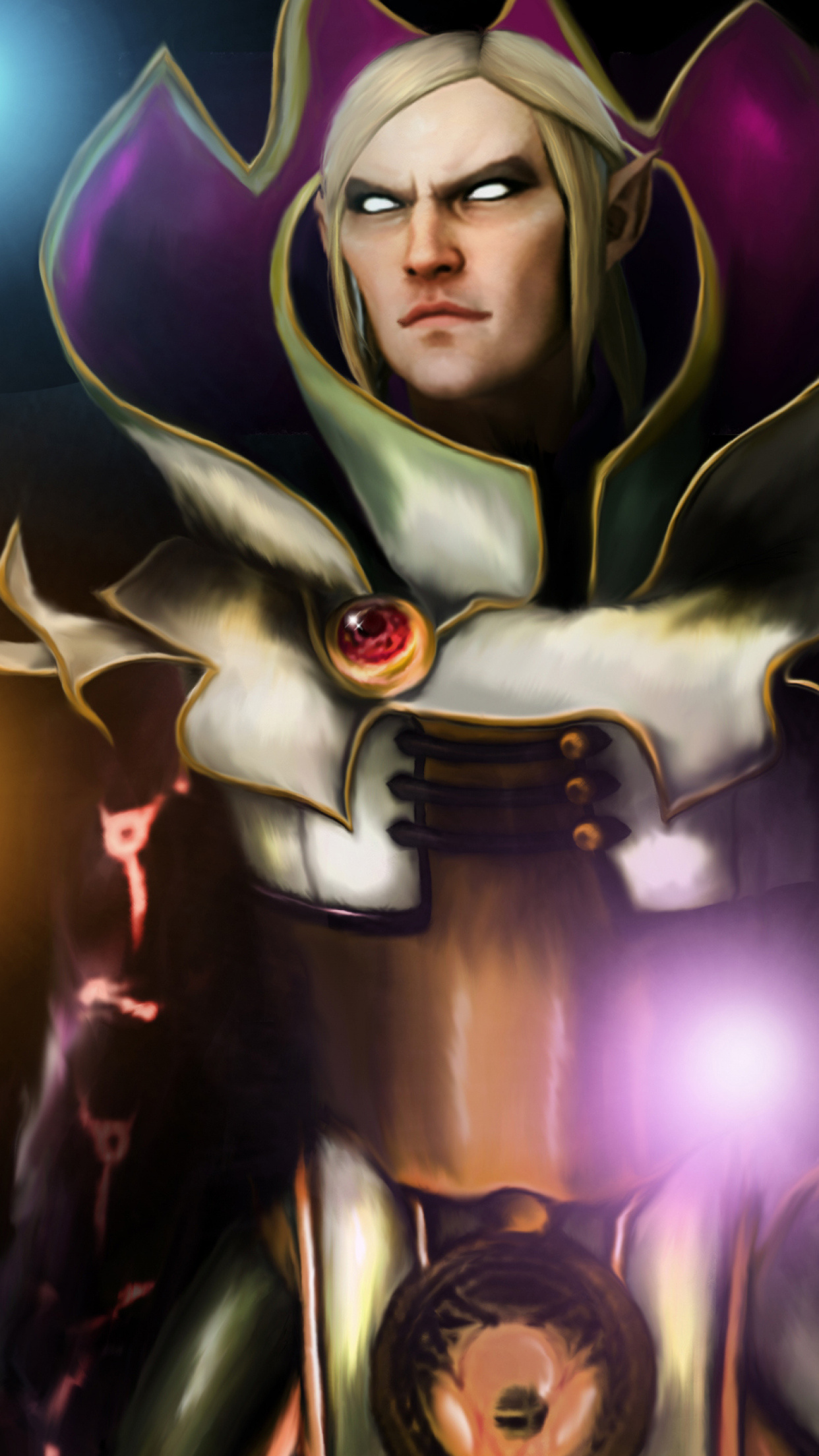 Screenbeauty Invoker Dota 2, 3D gaming art, Game visuals, High-definition image, 1250x2210 HD Phone