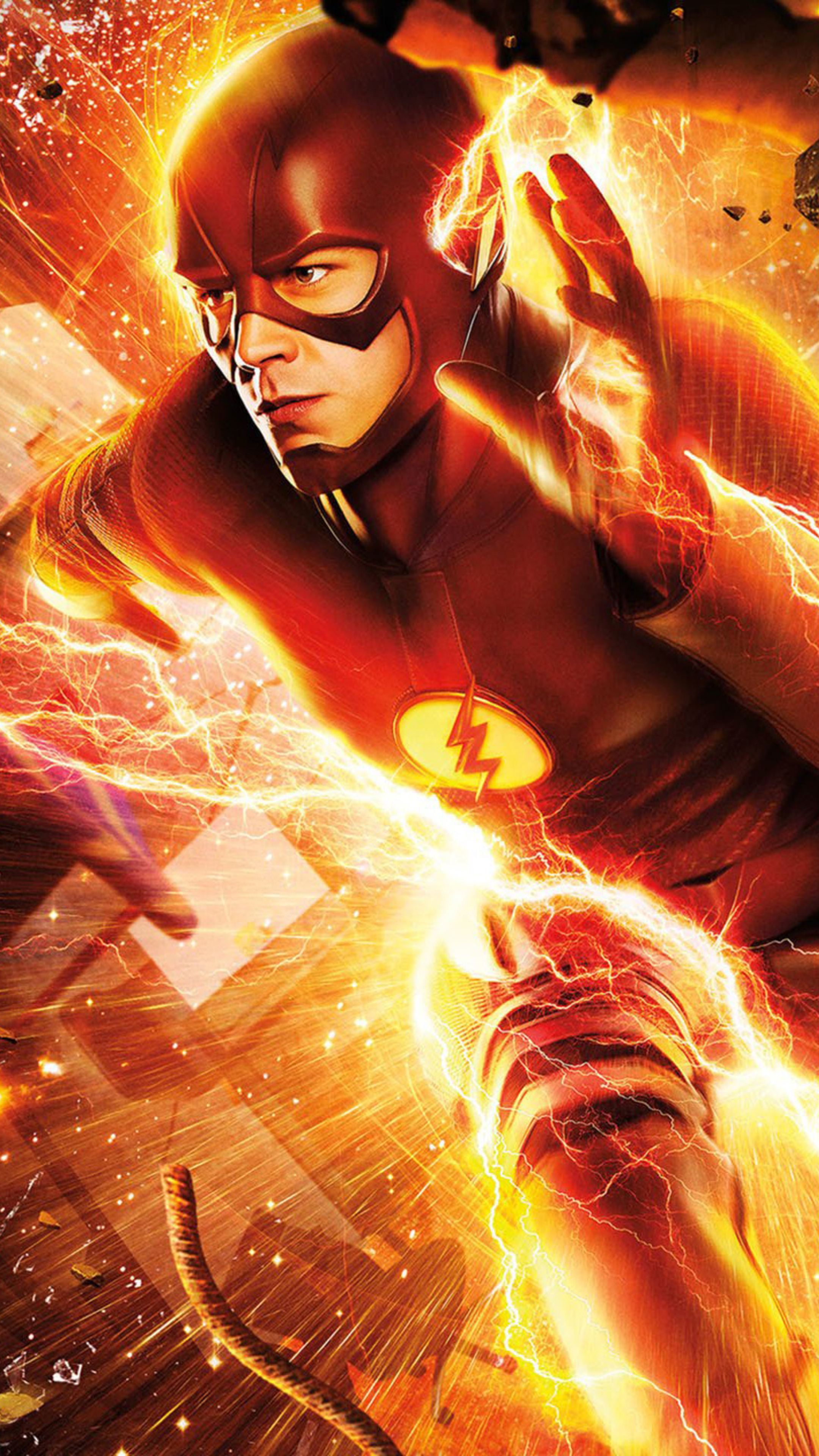 Flash, Grant Gustin, Sony Xperia, HD wallpapers, 2160x3840 4K Phone